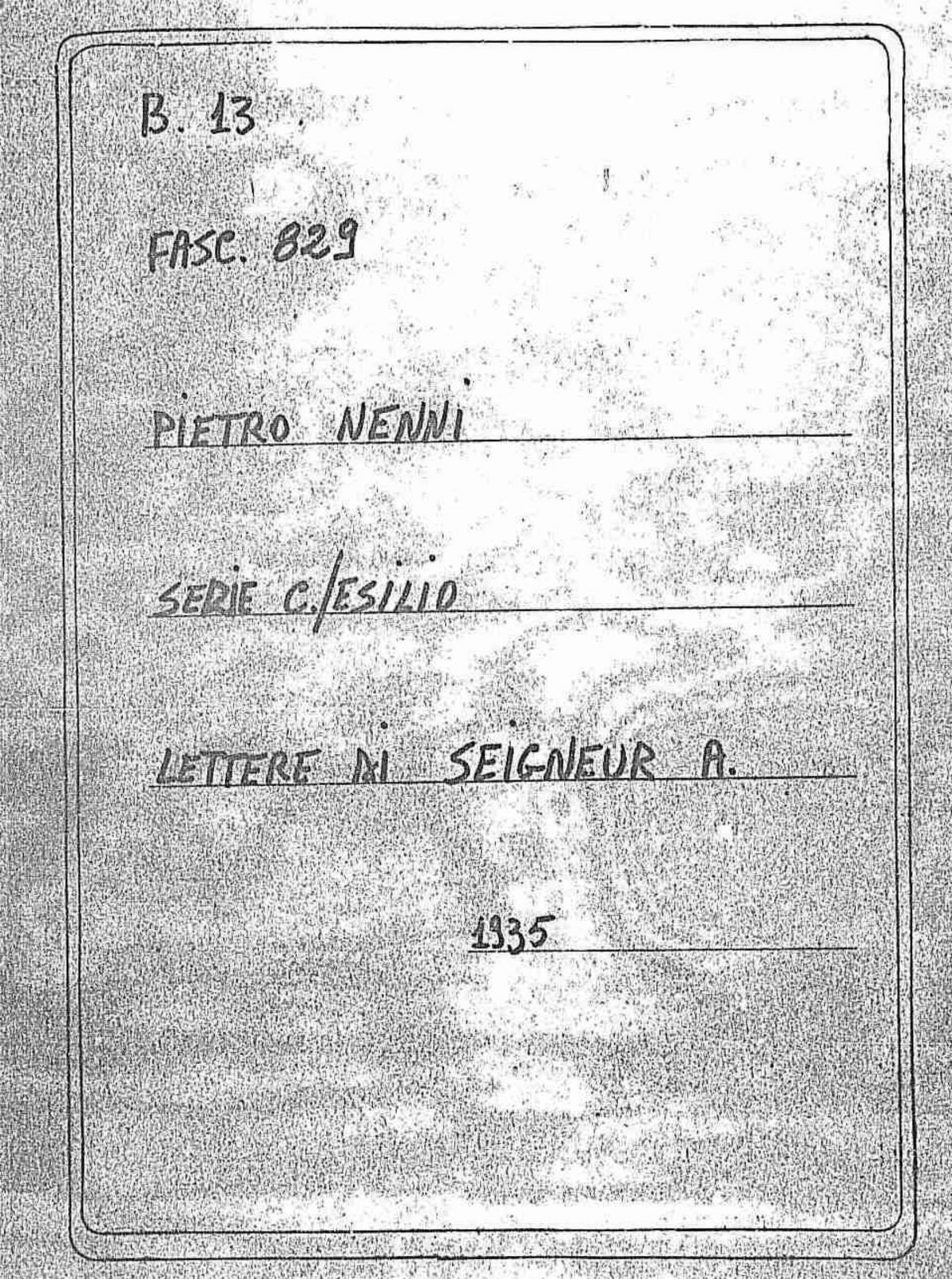 Seigneur A., 1935 nov. 25