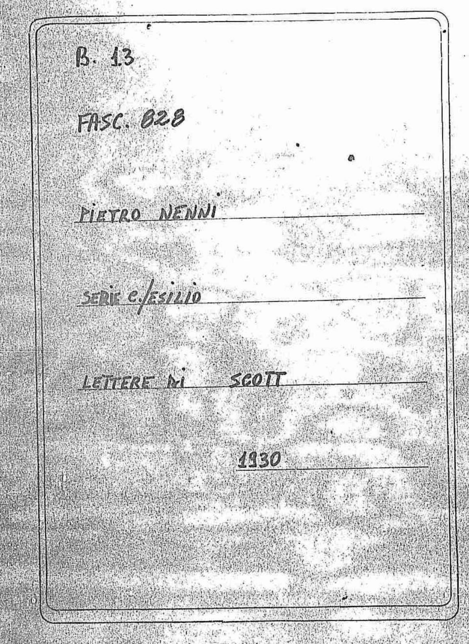 Scott, 1930 dic. 22