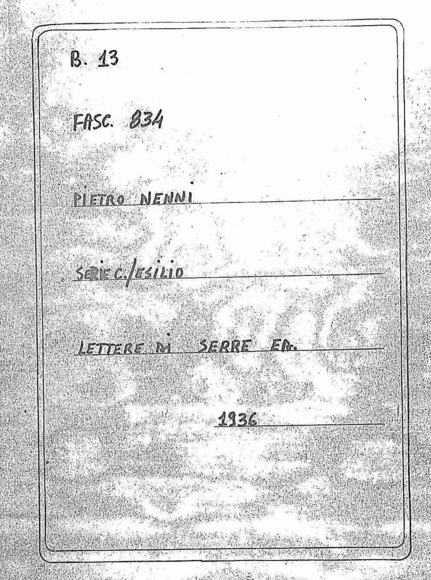 Serre Ed, 1936 ott. 15