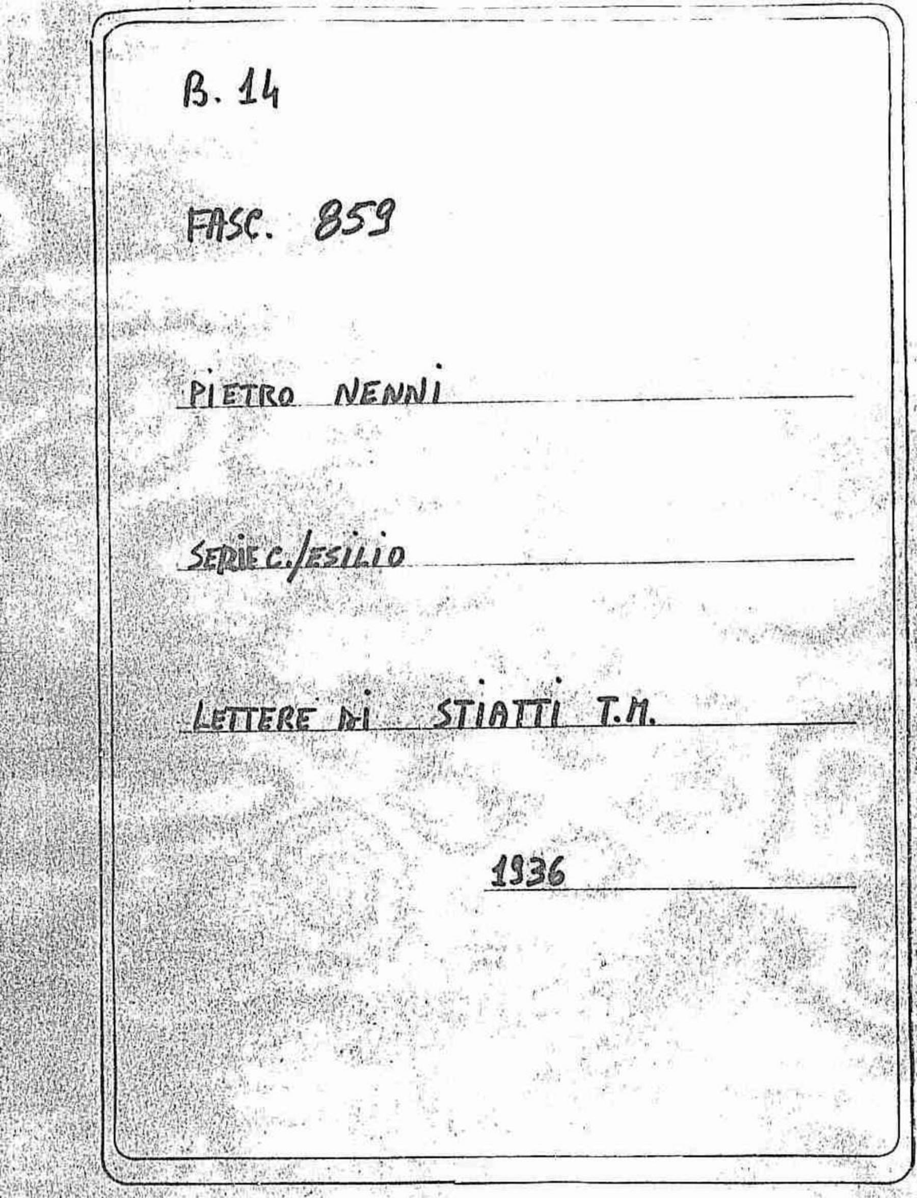 Stiatti T.M., 1936 giu. 22