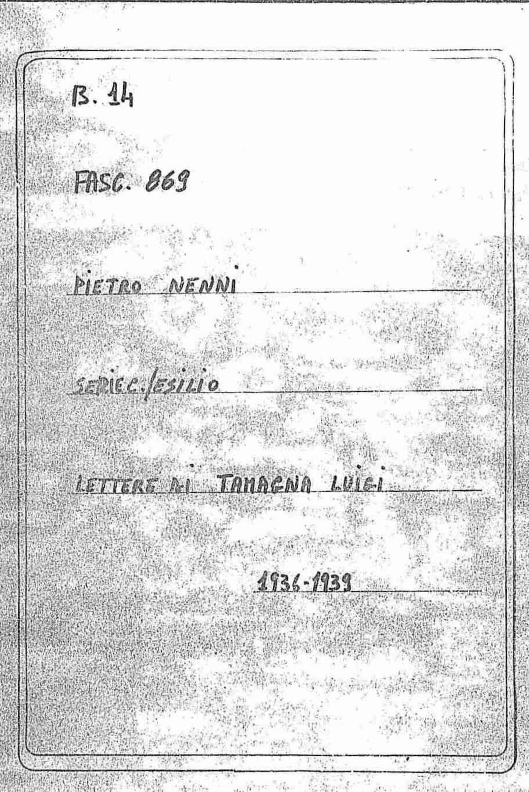 Tamagna Luigi, 1936 - 1939 ago. 18