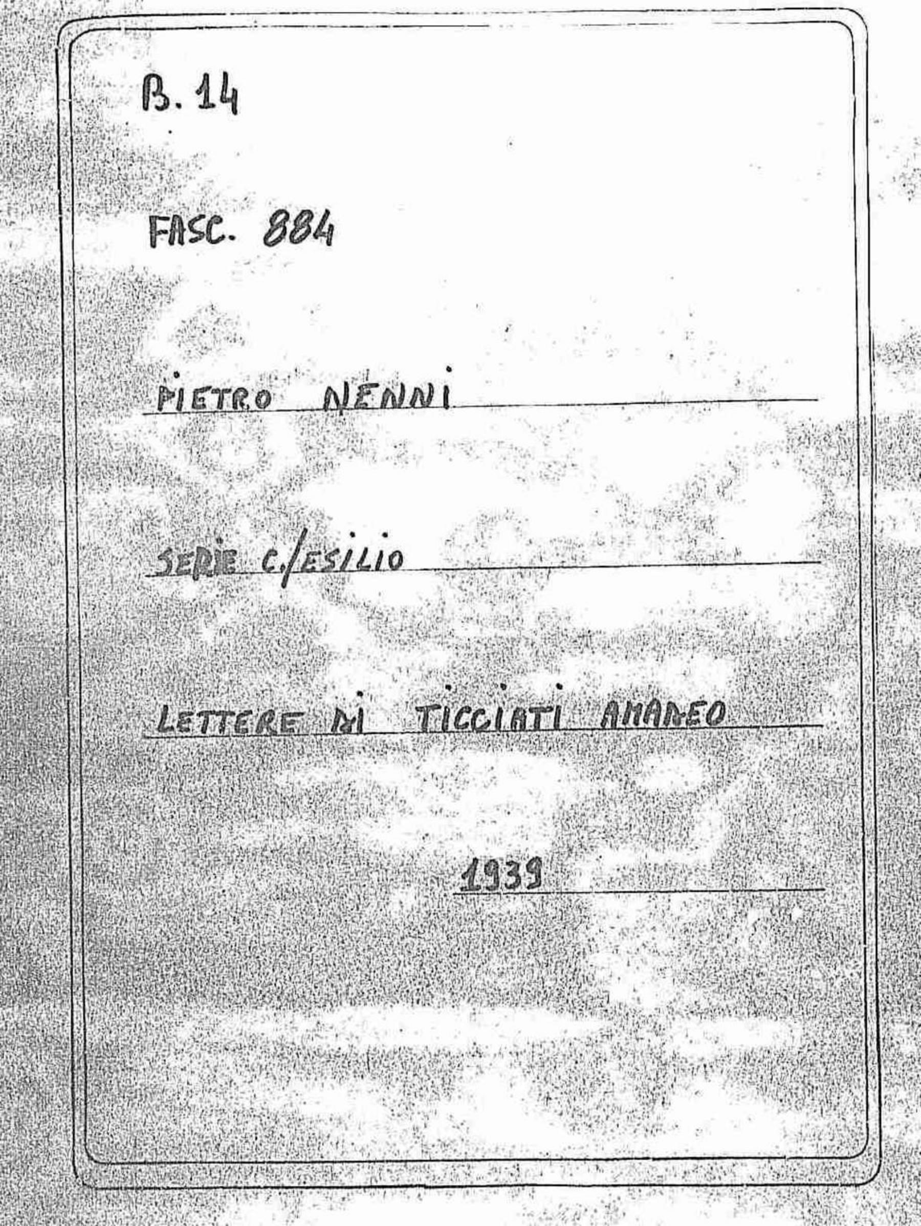 Ticciati Amadeo, 1939 lug. 10