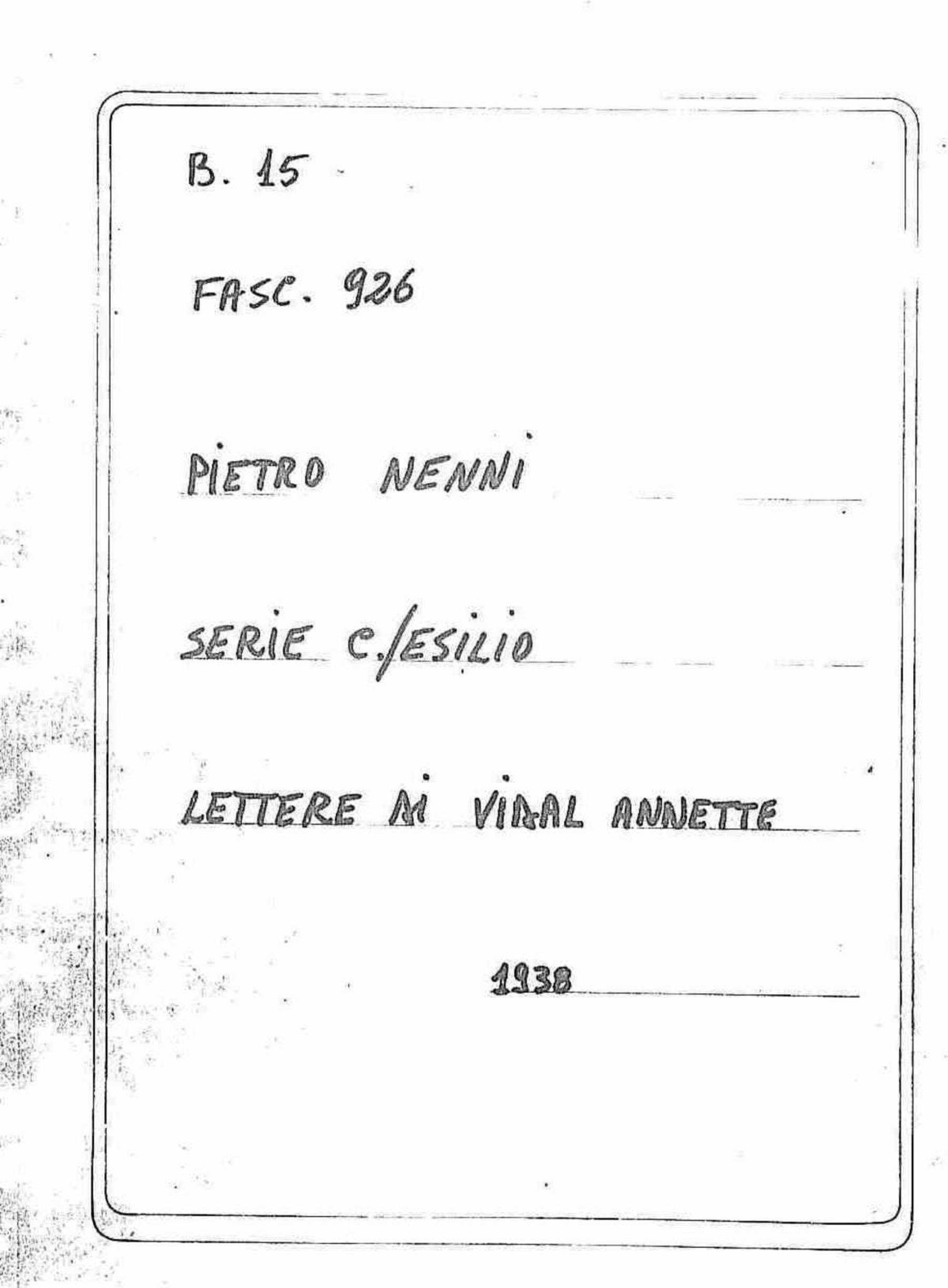 Vidal Annette, 1938 dic. 20