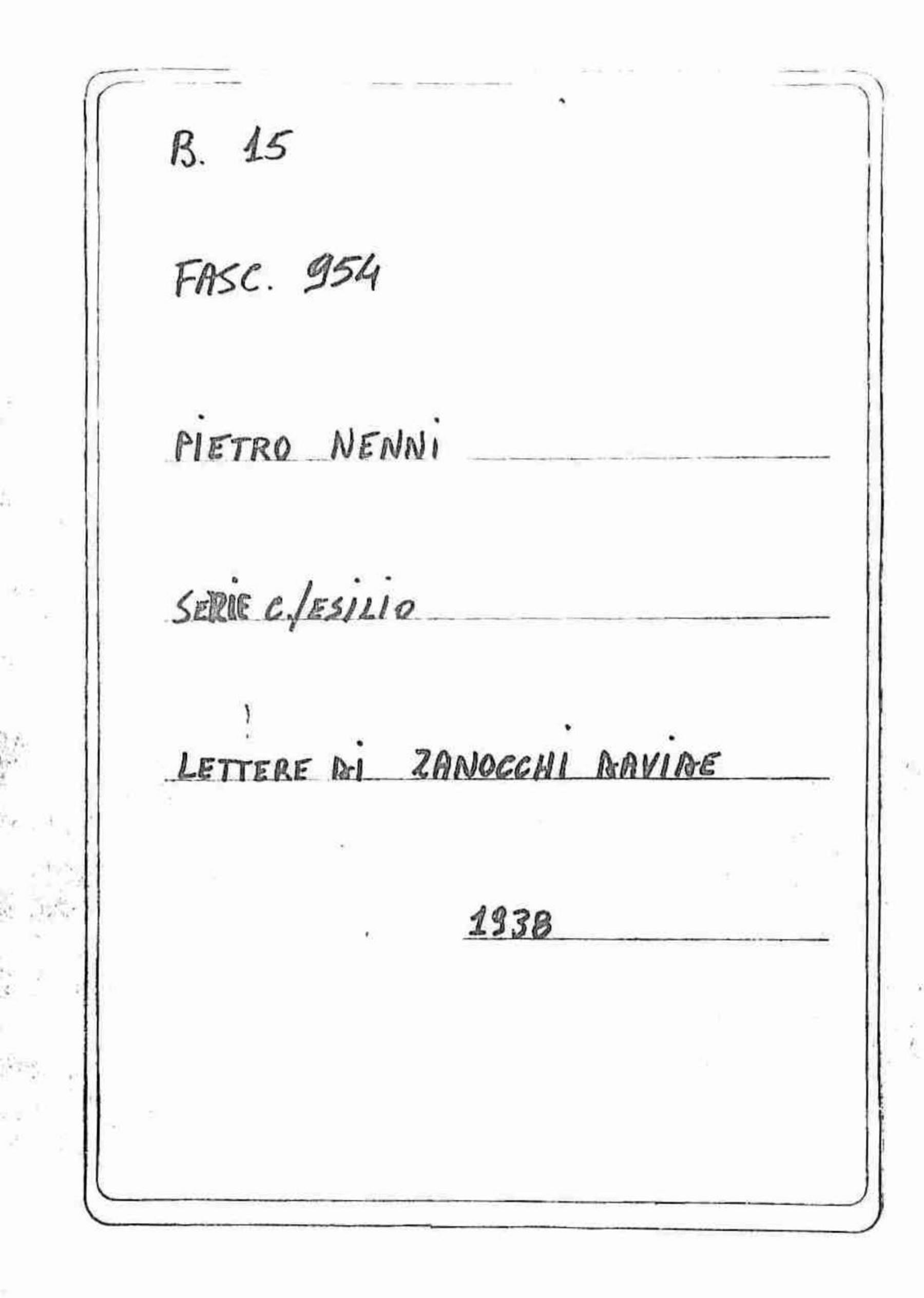 Zanocchi Davide, 1938 ott. 27