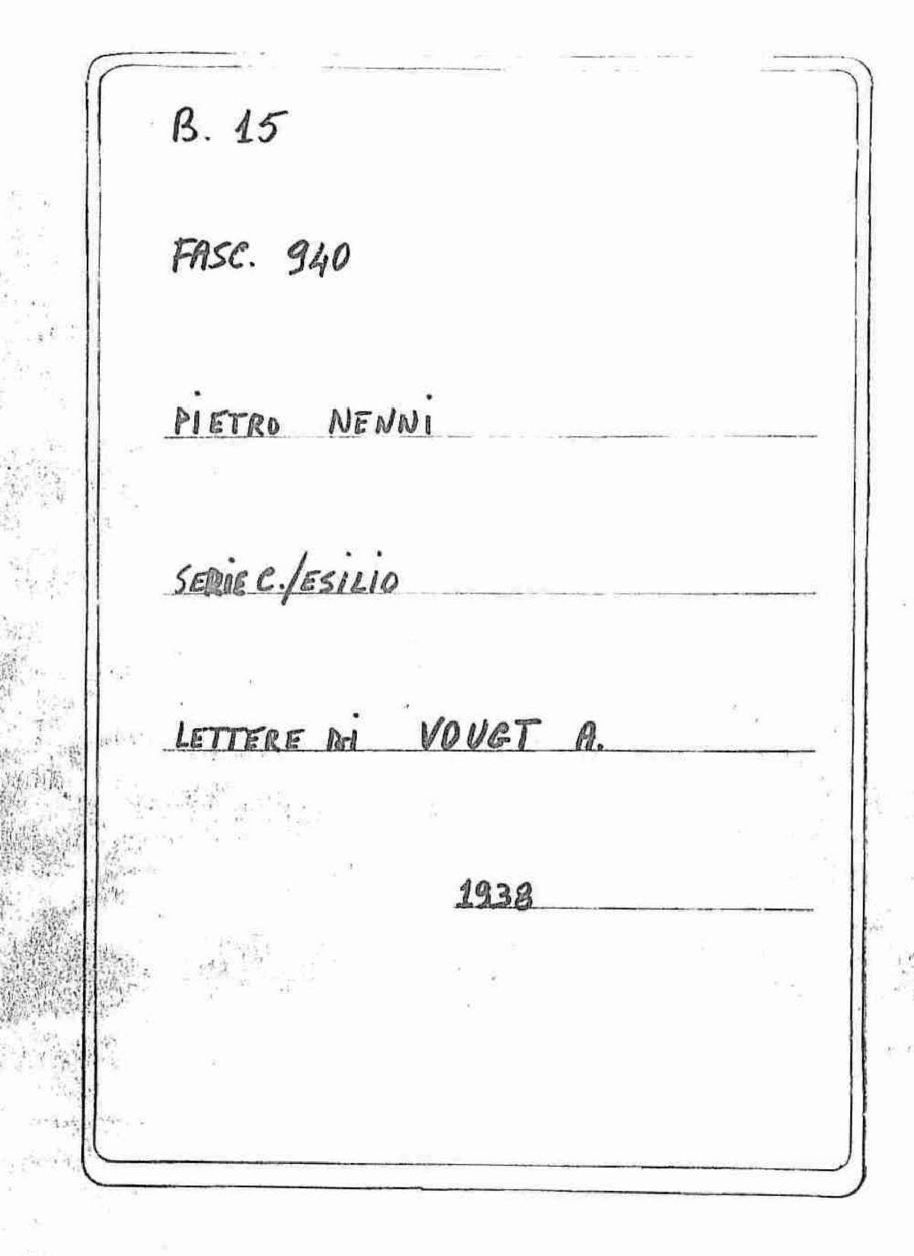 Vougt A., 1938 lug. 2