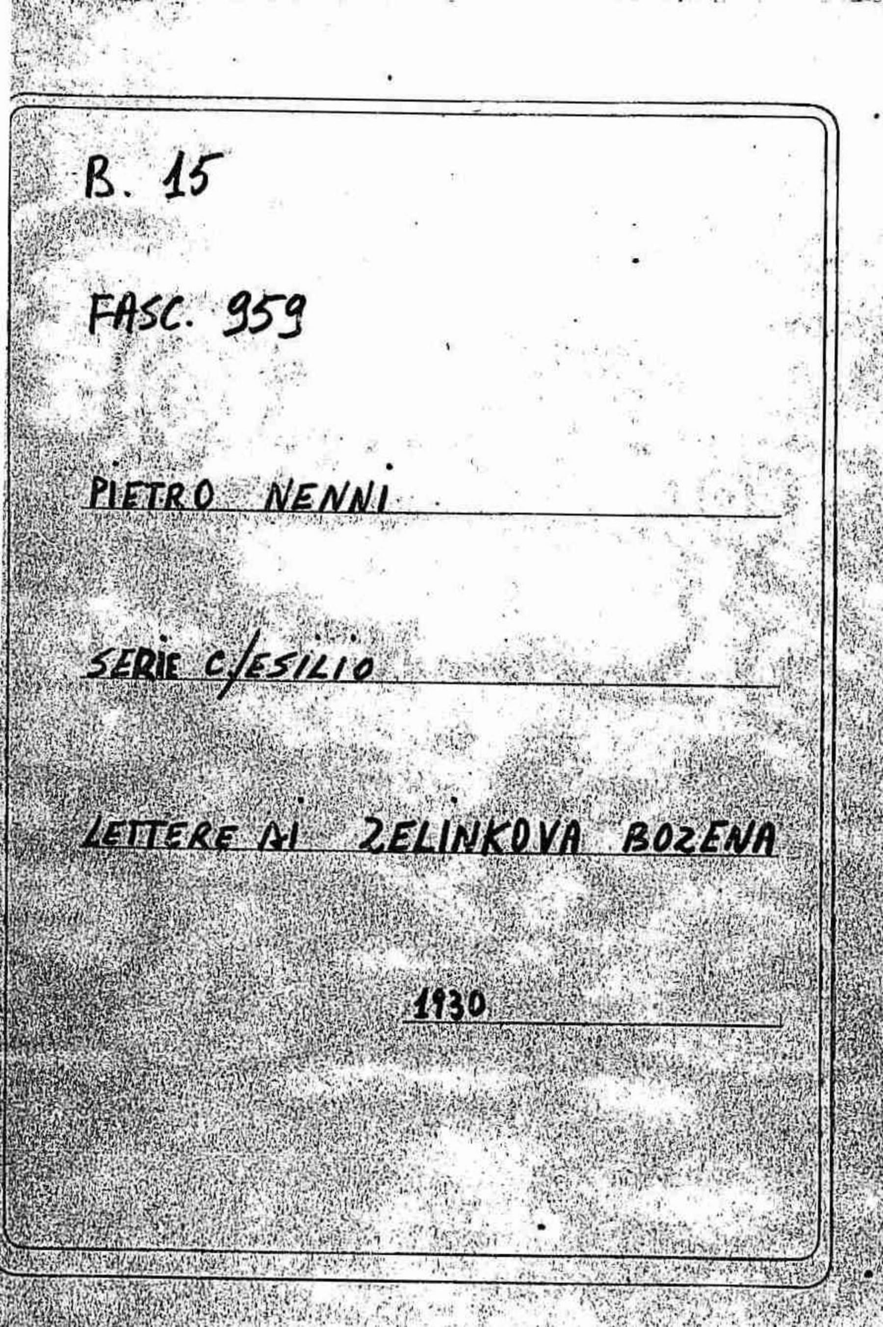 Zelinkova Bozena, 1930 ago. 29