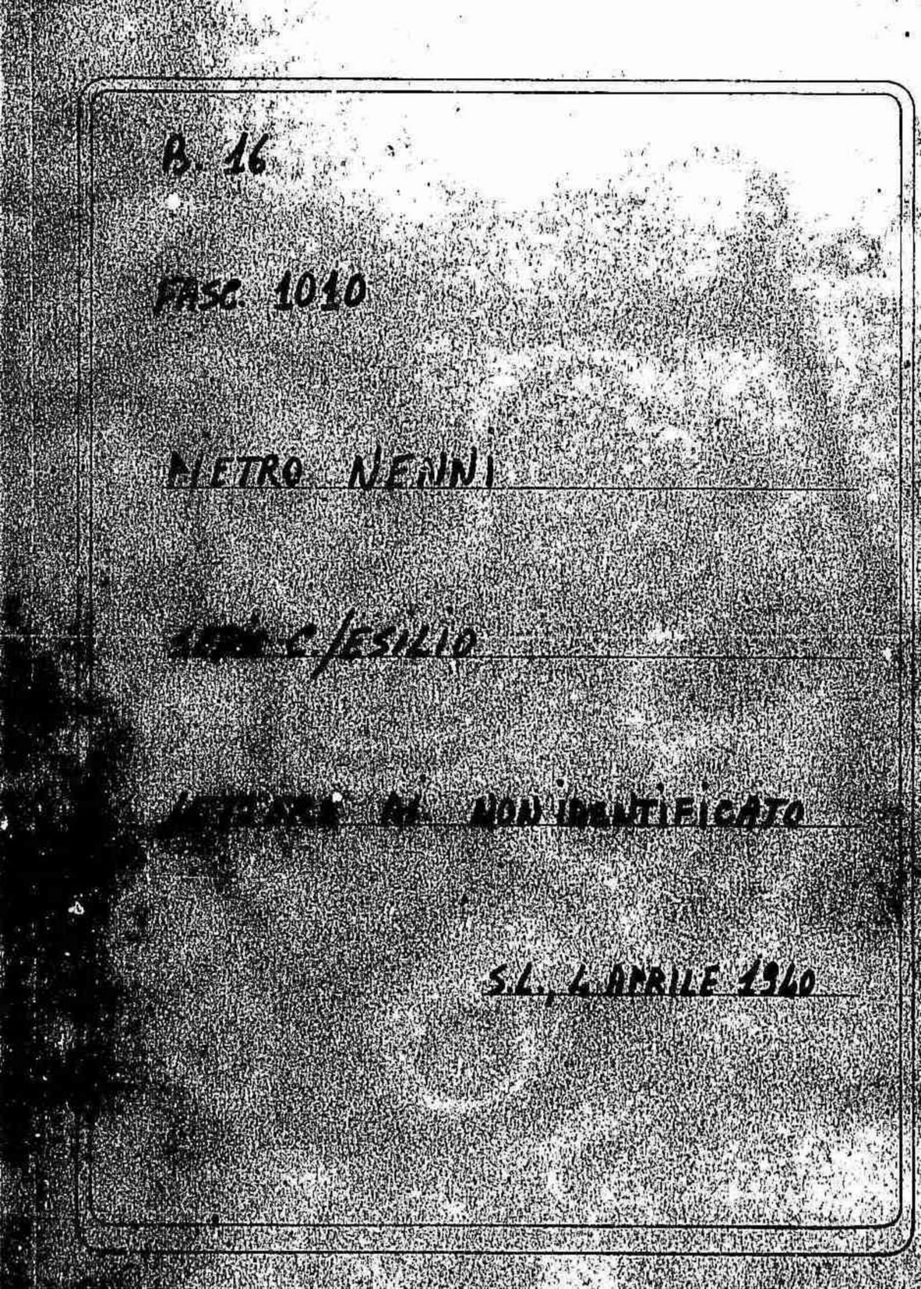 s.l., 4 aprile 1949, 1940 apr. 4