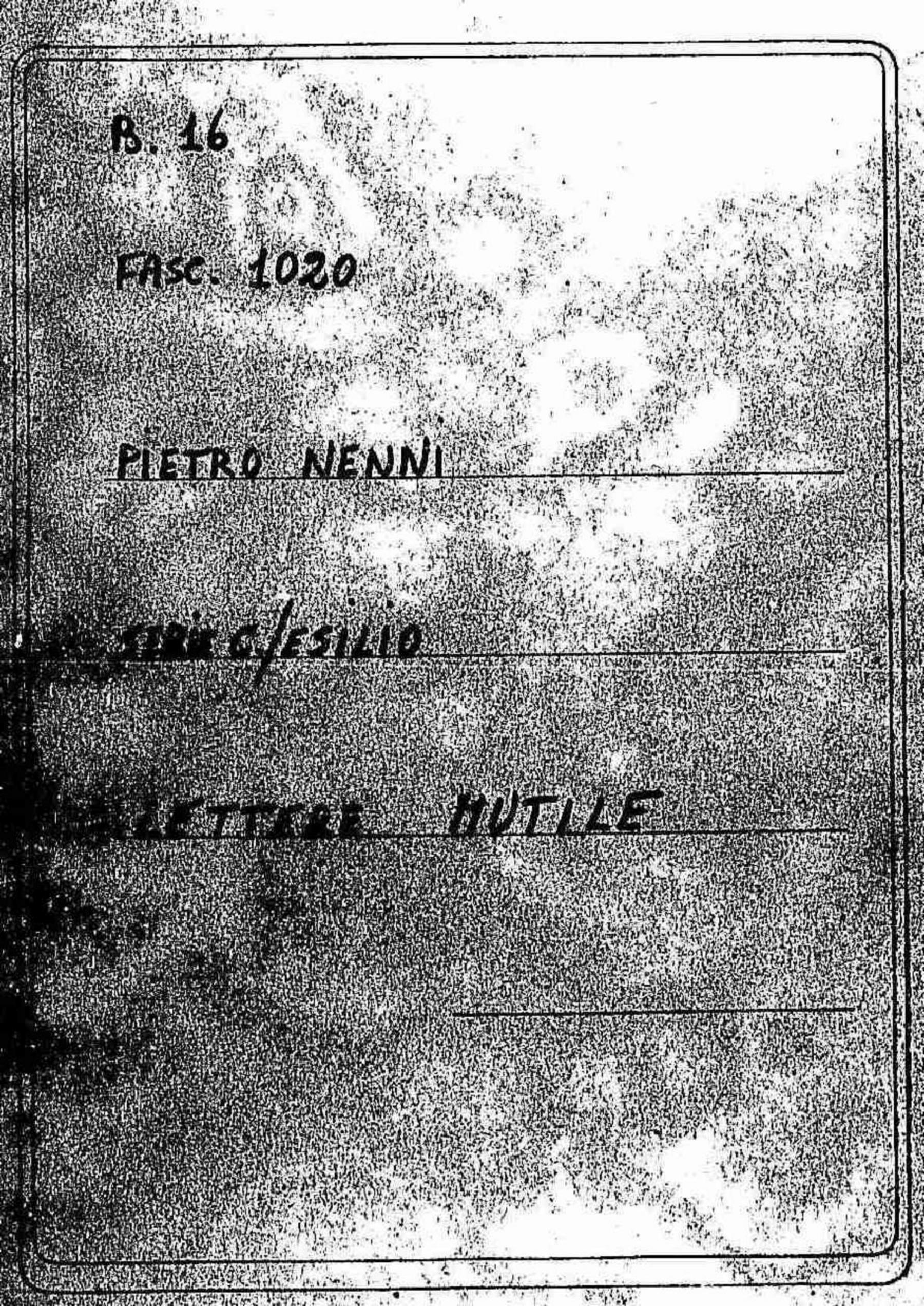 Lettere mutile, 1935 giu. 5 - 1939 mar. 6