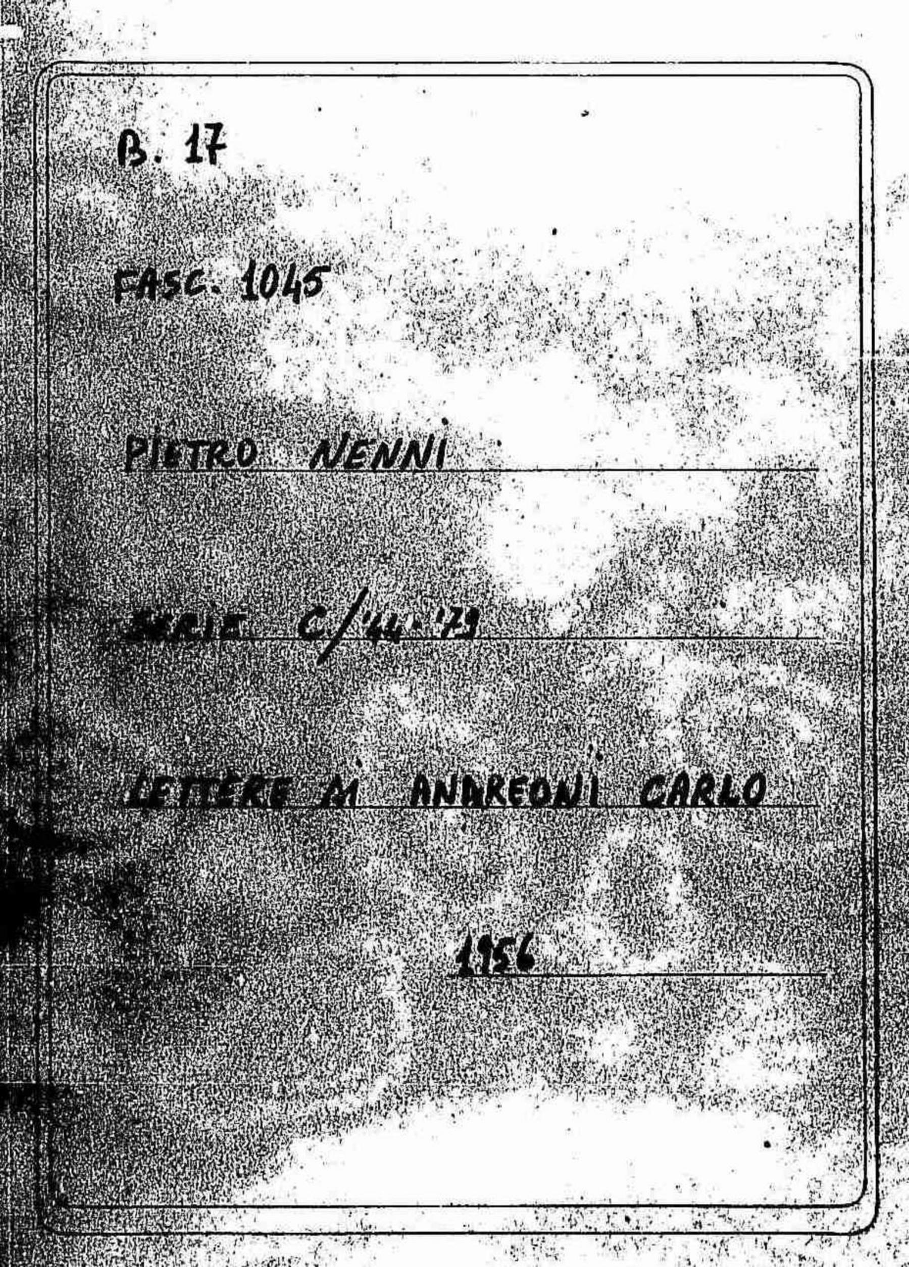 Andreoni Carlo, 1956 lug. 19