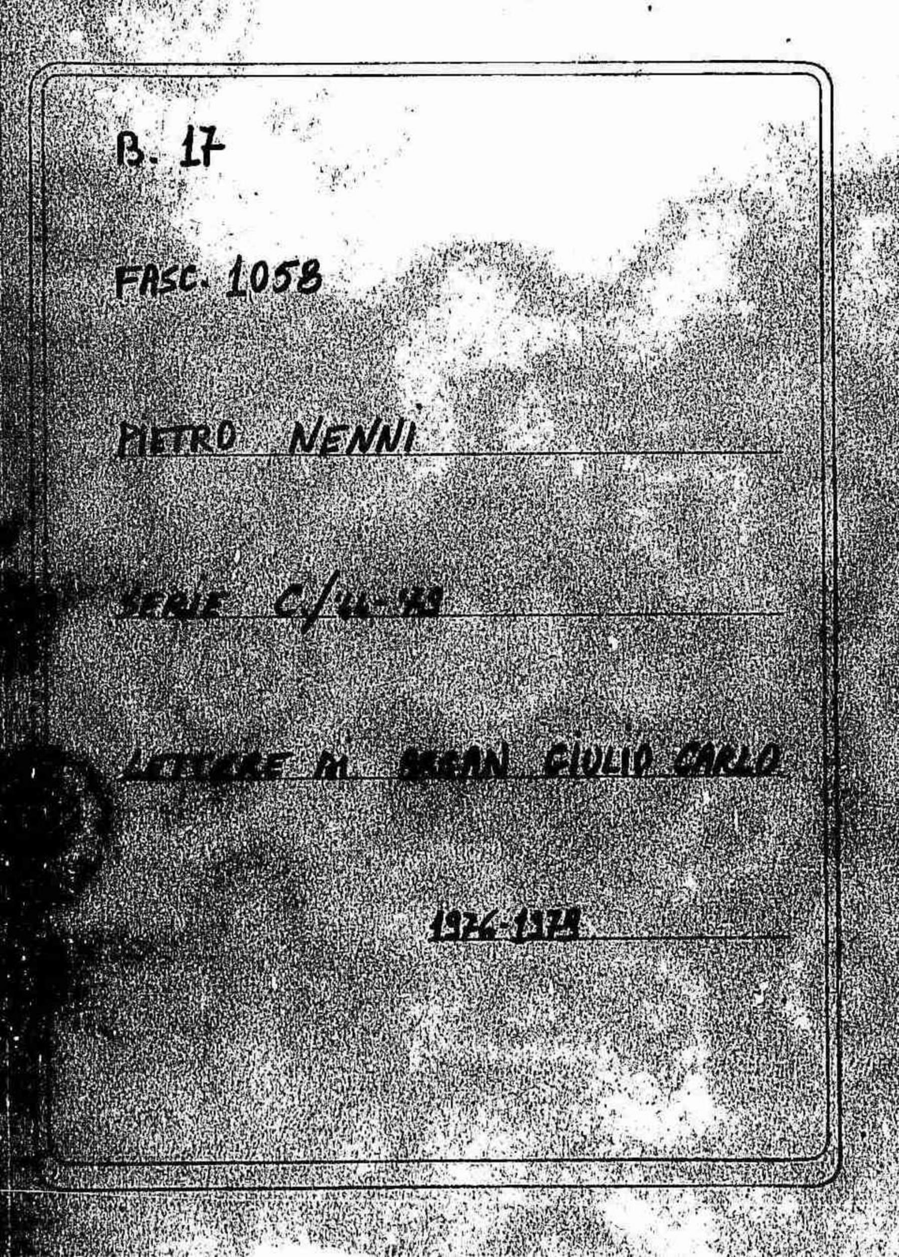 Argan Giulio Carlo, 1976 ago. 23 - 1979 apr. 21