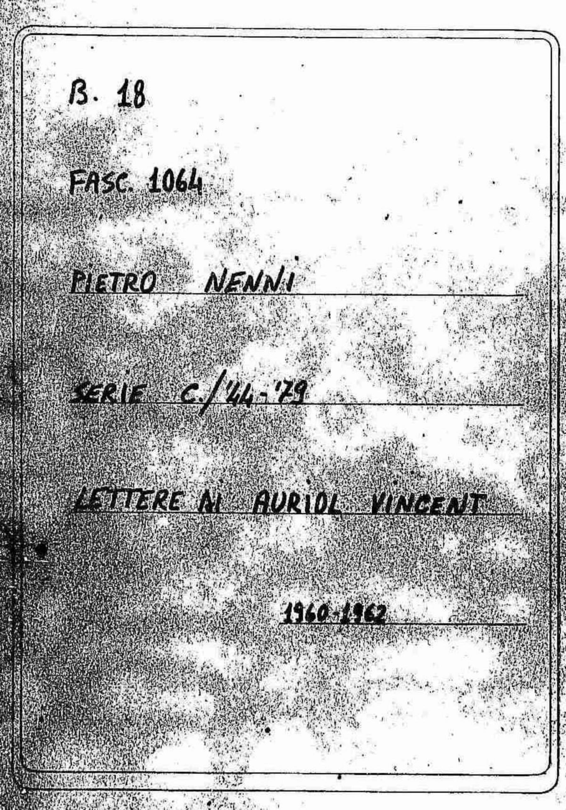 Auriol Vincent, 1960 ago. 2 - 1962 gen. 19