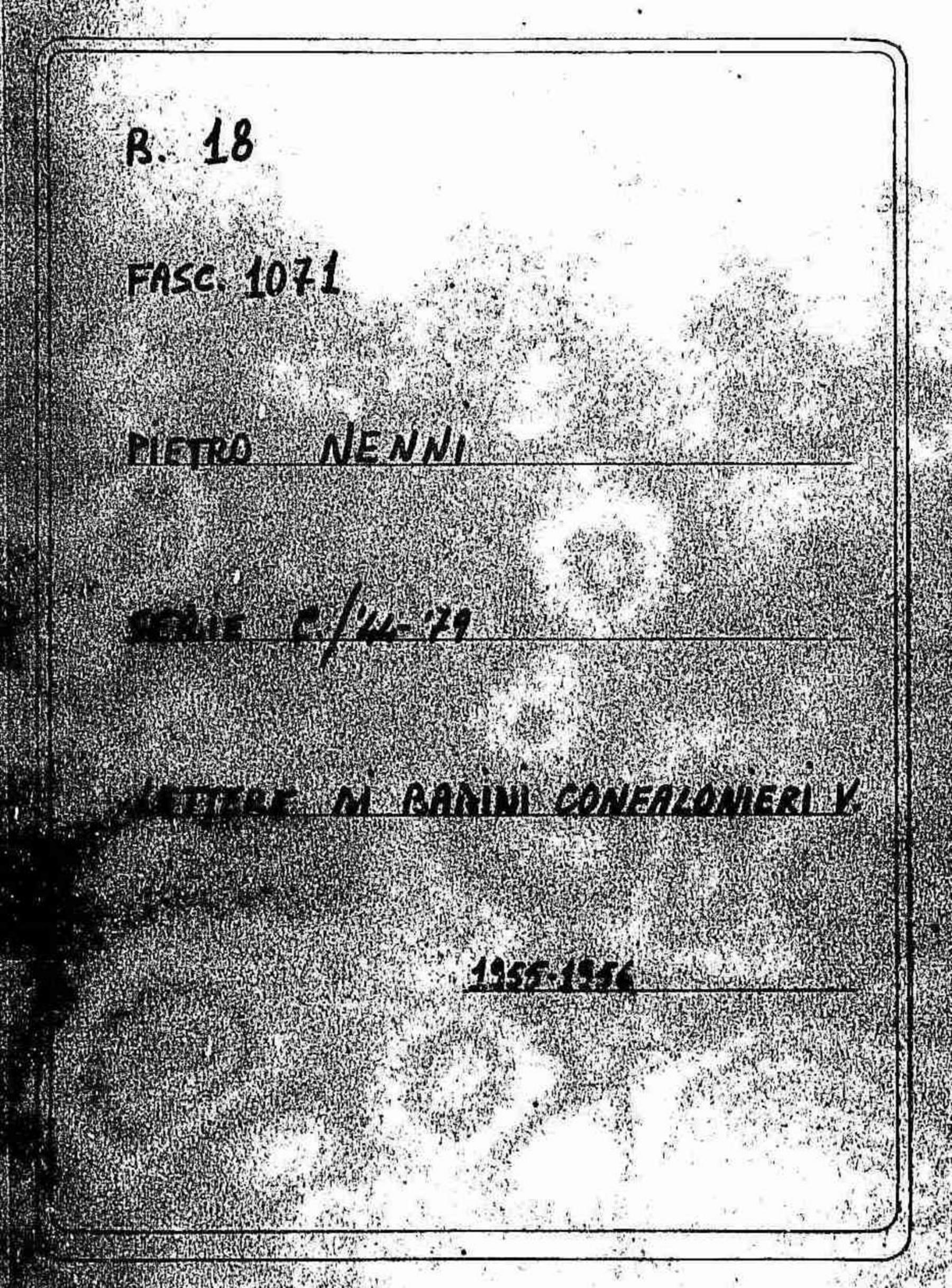 Badini Confalonieri V., 1955 gen. 5 - 1956 dic. 7