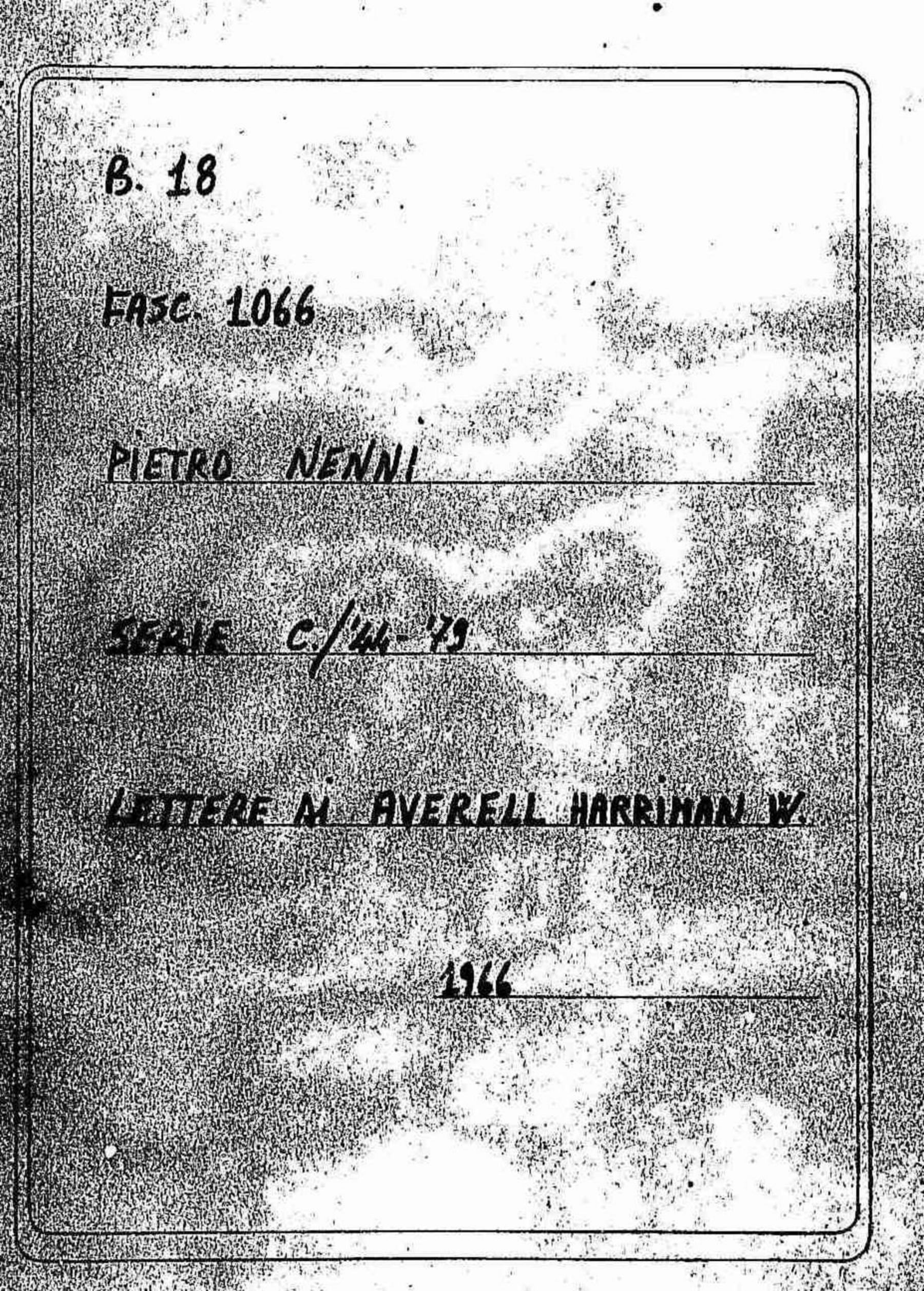 Averell Harriman W., 1966 nov. 18