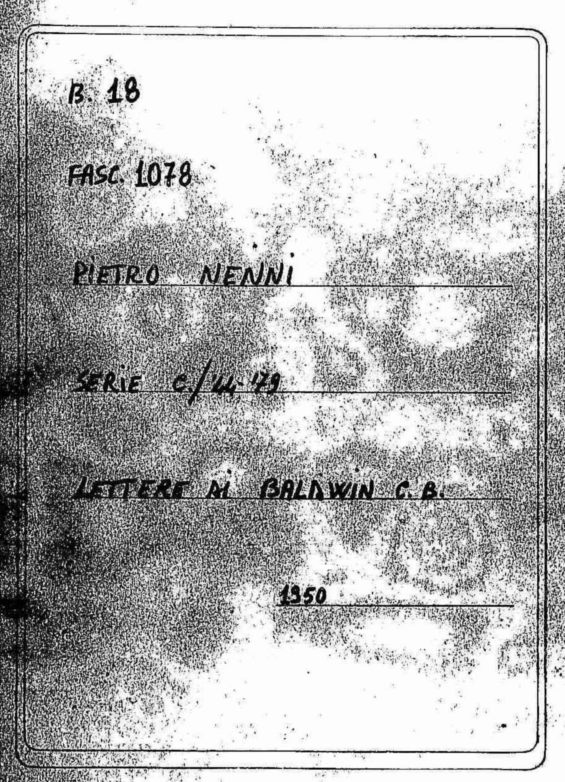 Baldwin C. B., 1950 gen. 3