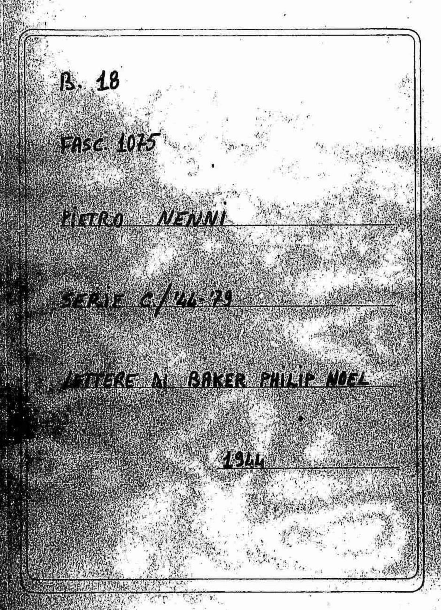 Baker Philip Noel, 1944 ott. 26 - nov. 22