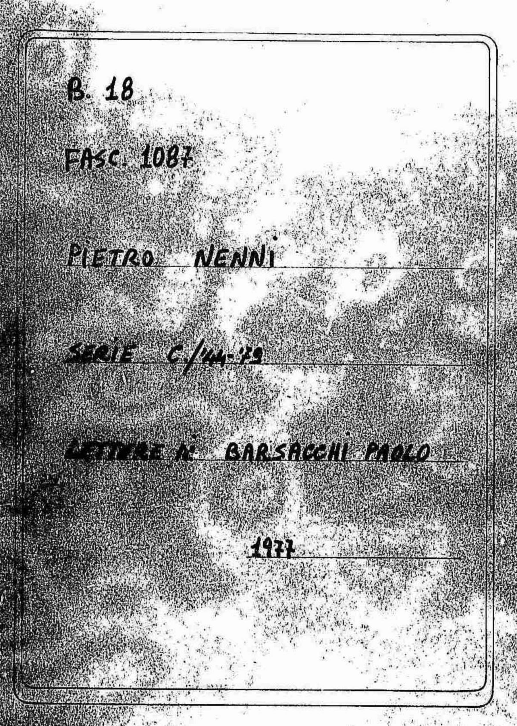 Barsacchi Paolo, 1977 giu. 22