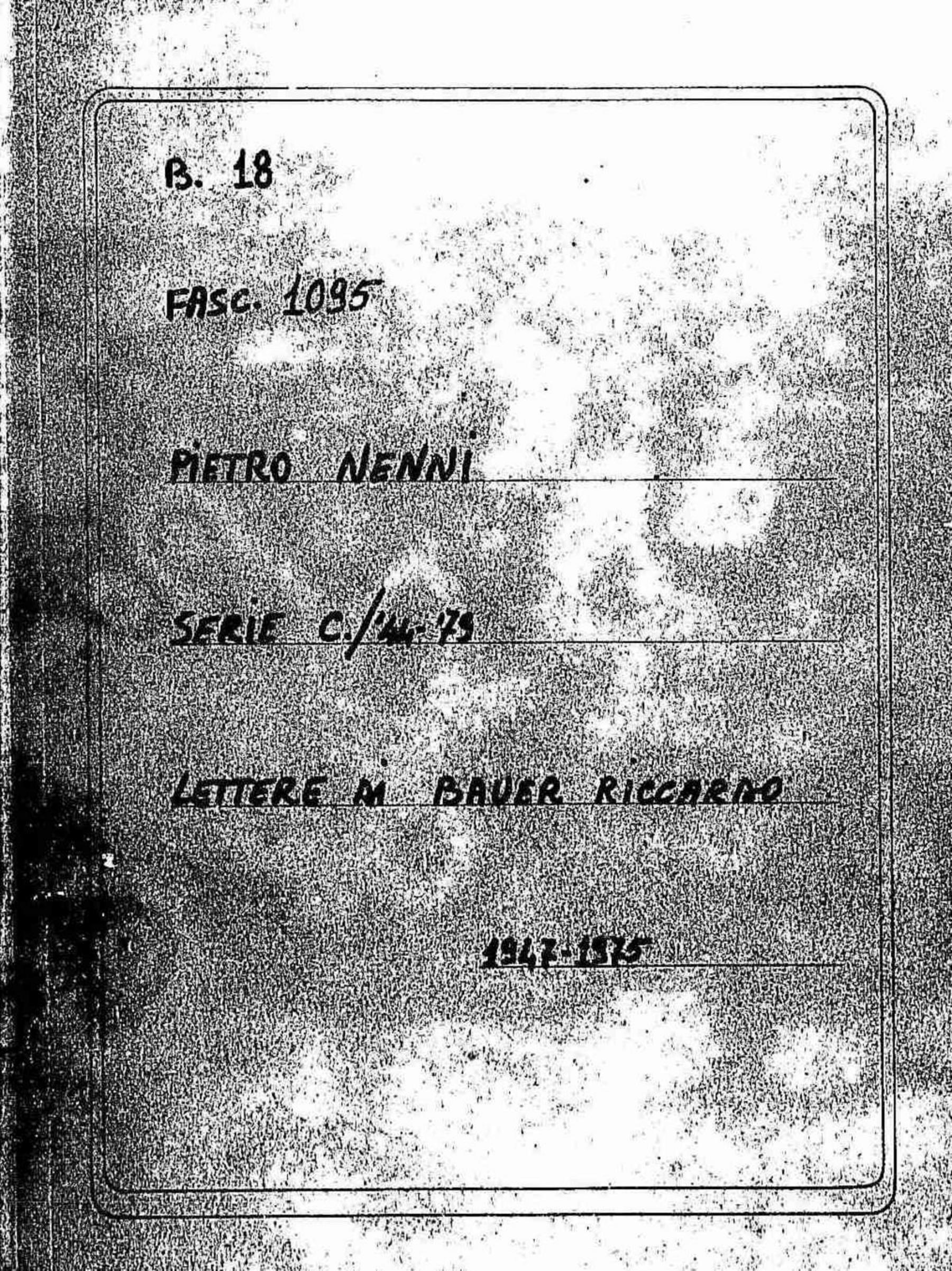 Bauer Riccardo, 1947 gen. 13 - 1975 feb. 3