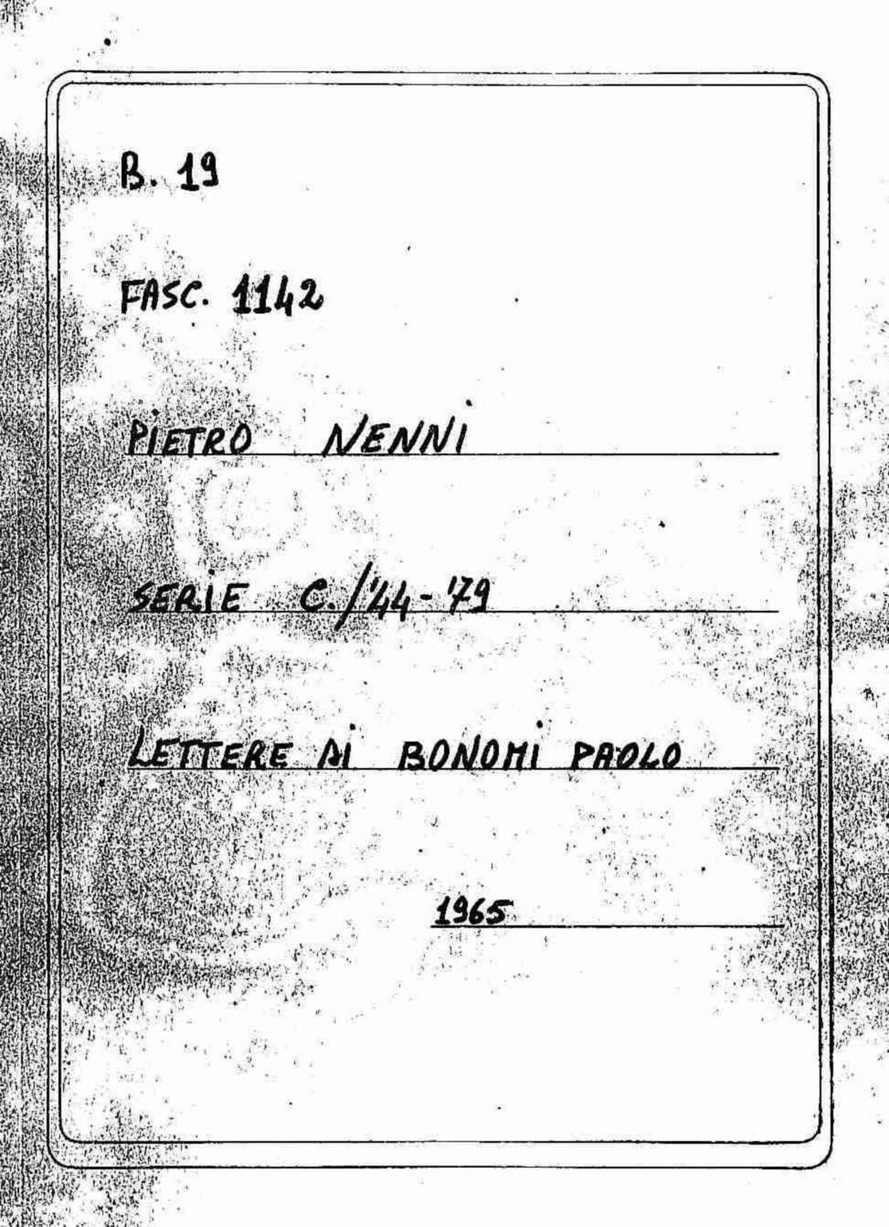 Bonomi Paolo, 1965 apr. 16