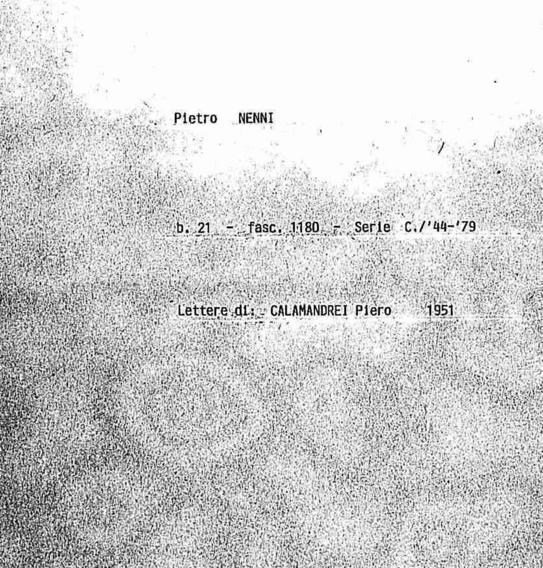 Calamandrei Pietro, 1951 mag. 22