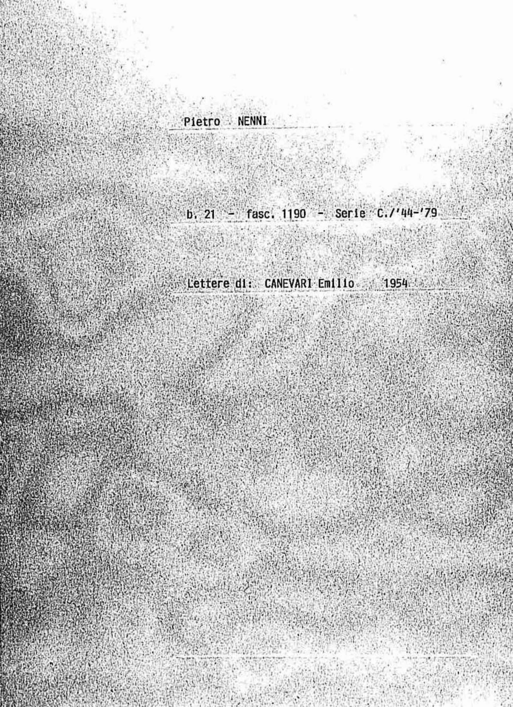 Canevari Emilio, 1954 giu. 14