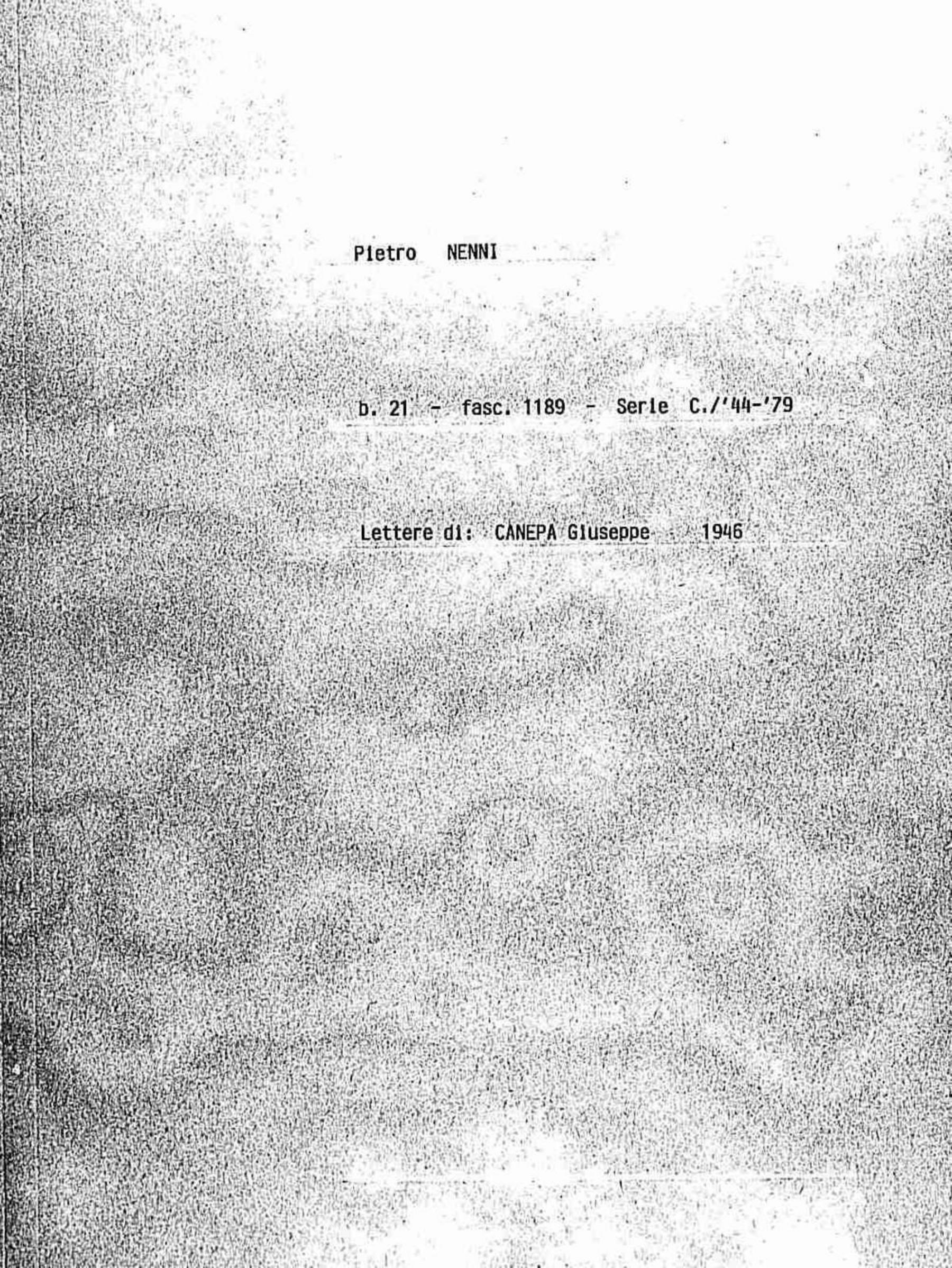 Canepa Giuseppe, 1946 ago. 31