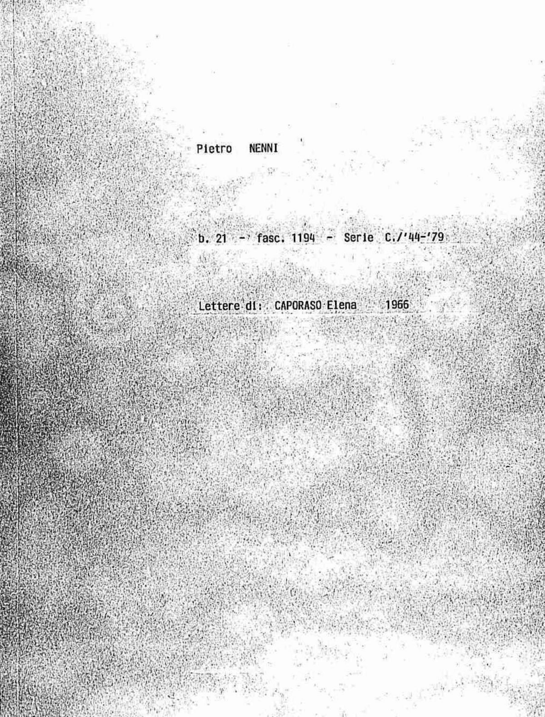 Caporaso Elena, 1966 lug. 13