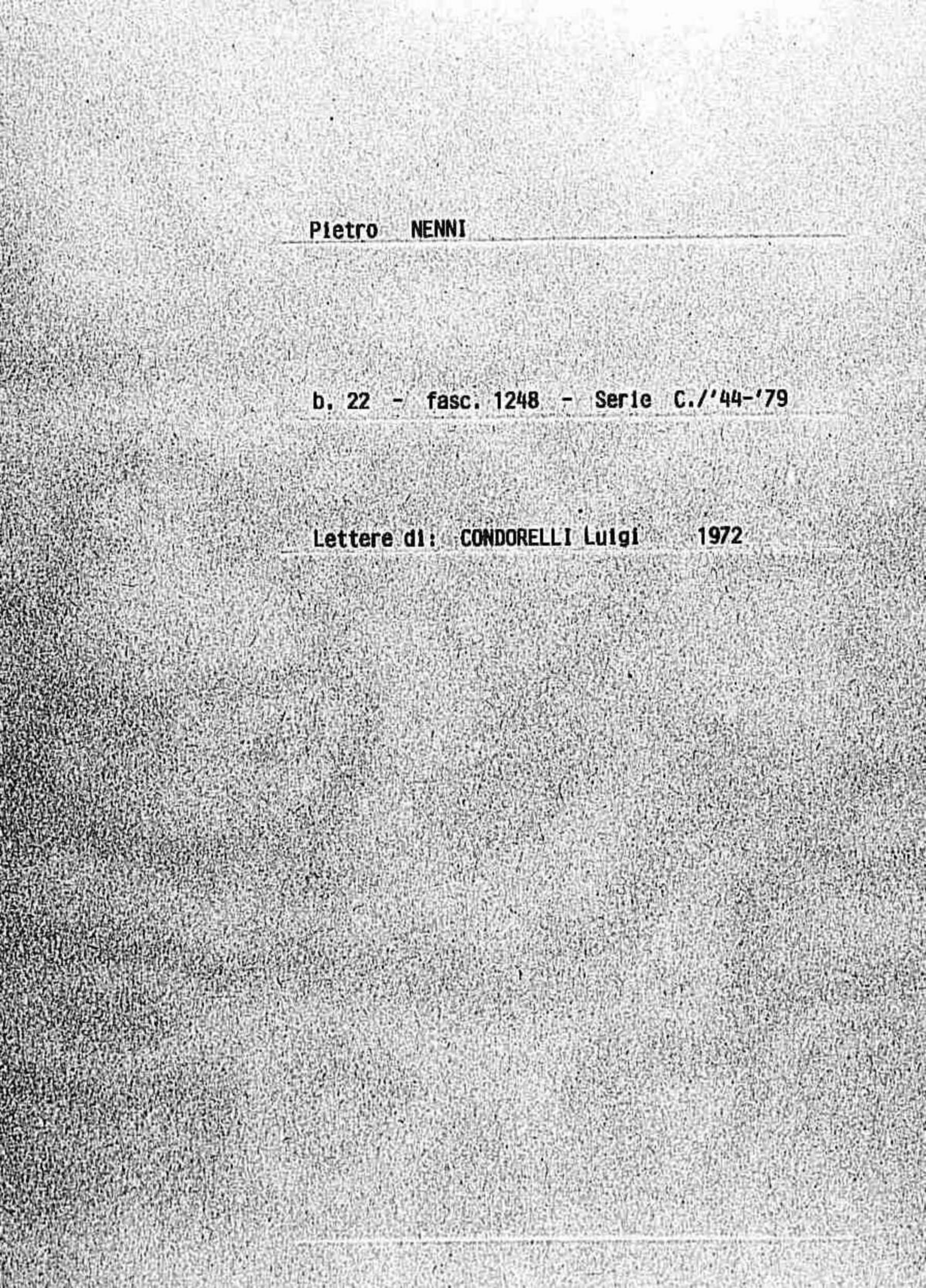 Condorelli Luigi, 1972 giu. 29
