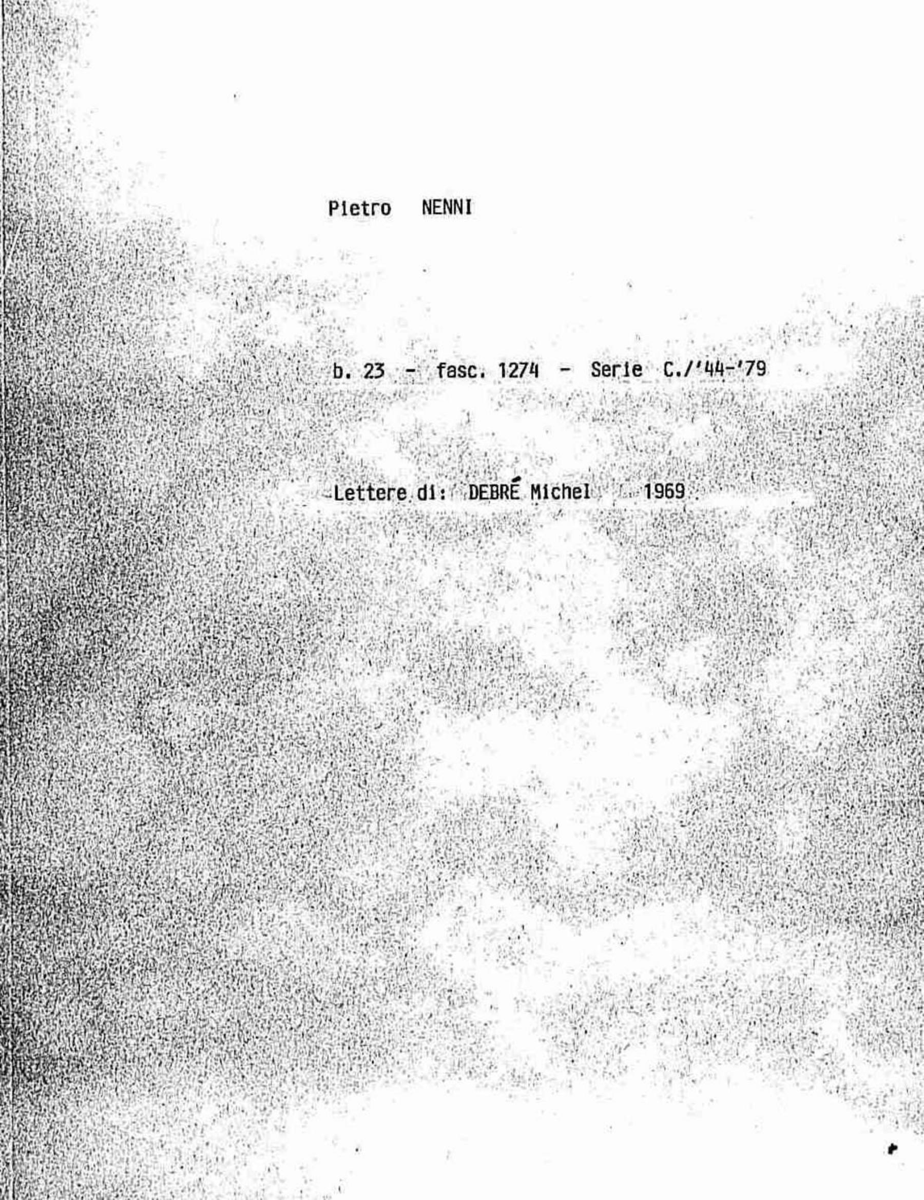 Debre Michel, 1969 mar. 14