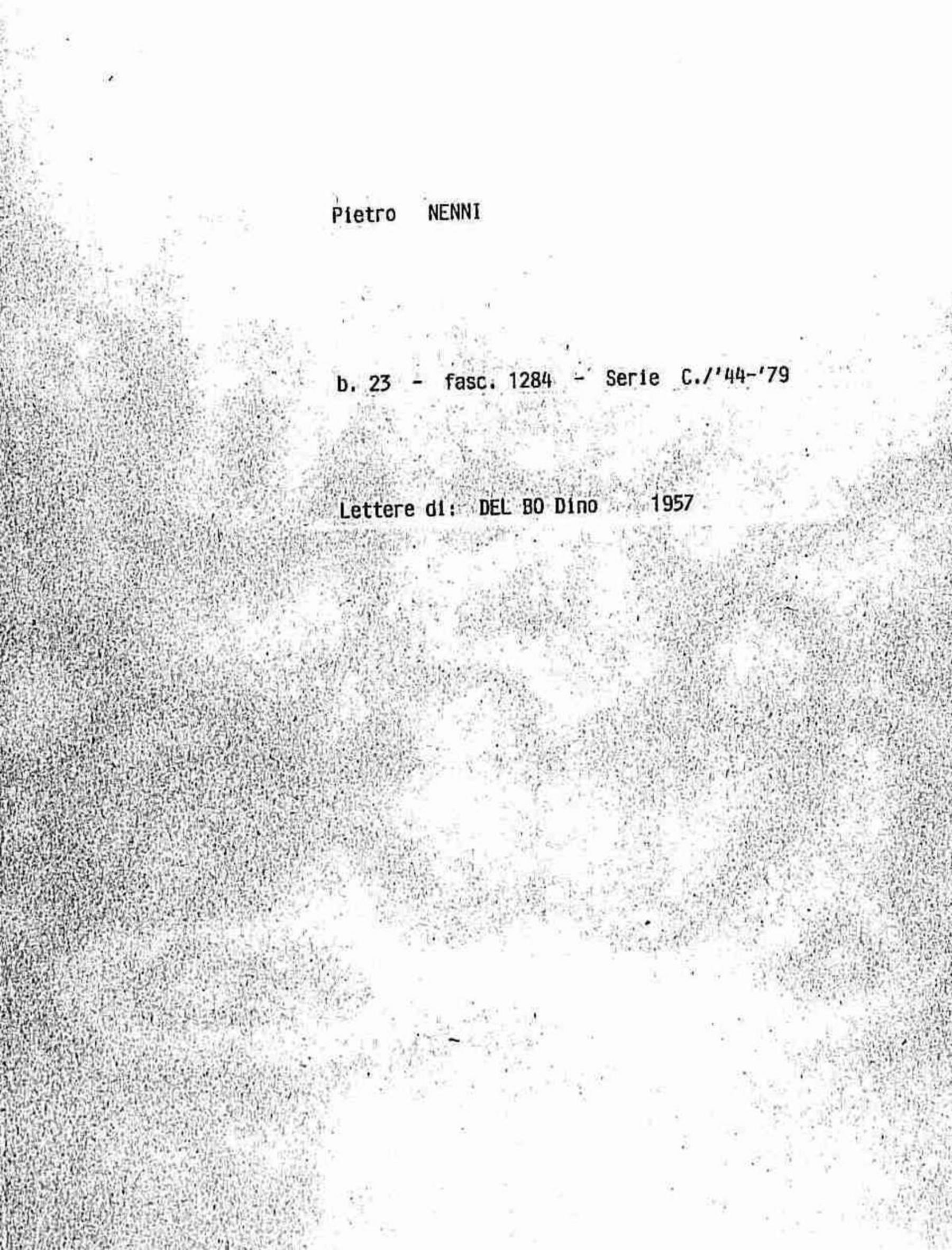 Del Bo Dino, 1957 mag. 22