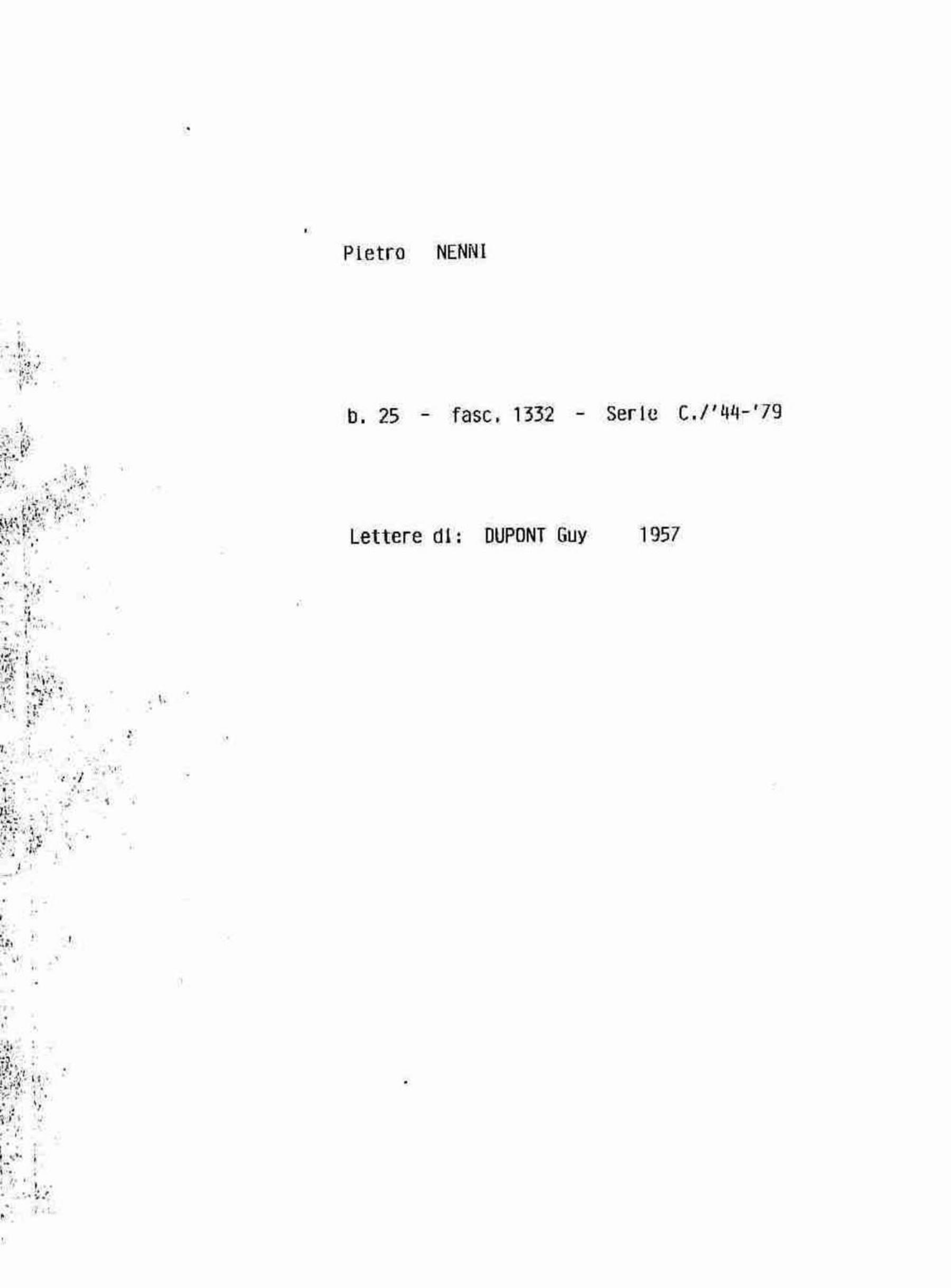 Dupont Guy, 1957 mag. 8