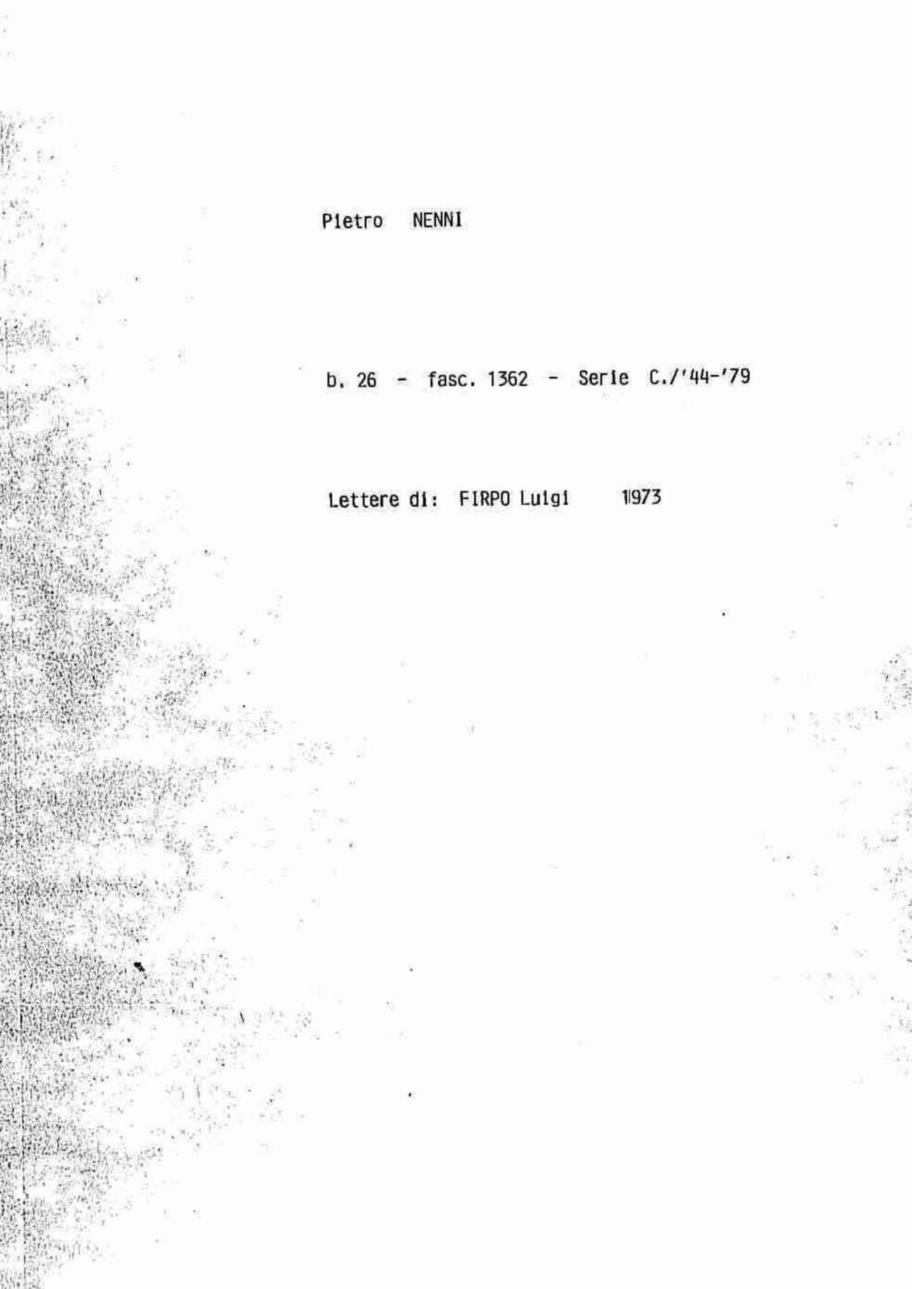 Firpo Luigi, 1973 giu. 6