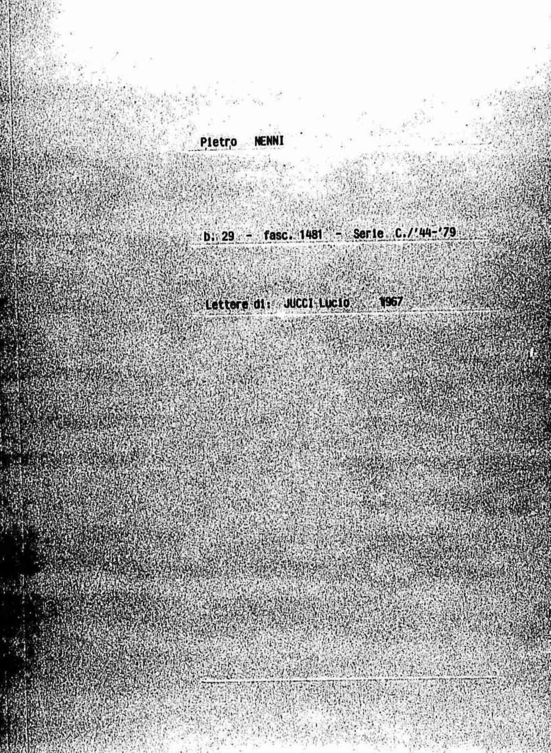 Jucci Lucio, 1967 dic. 20
