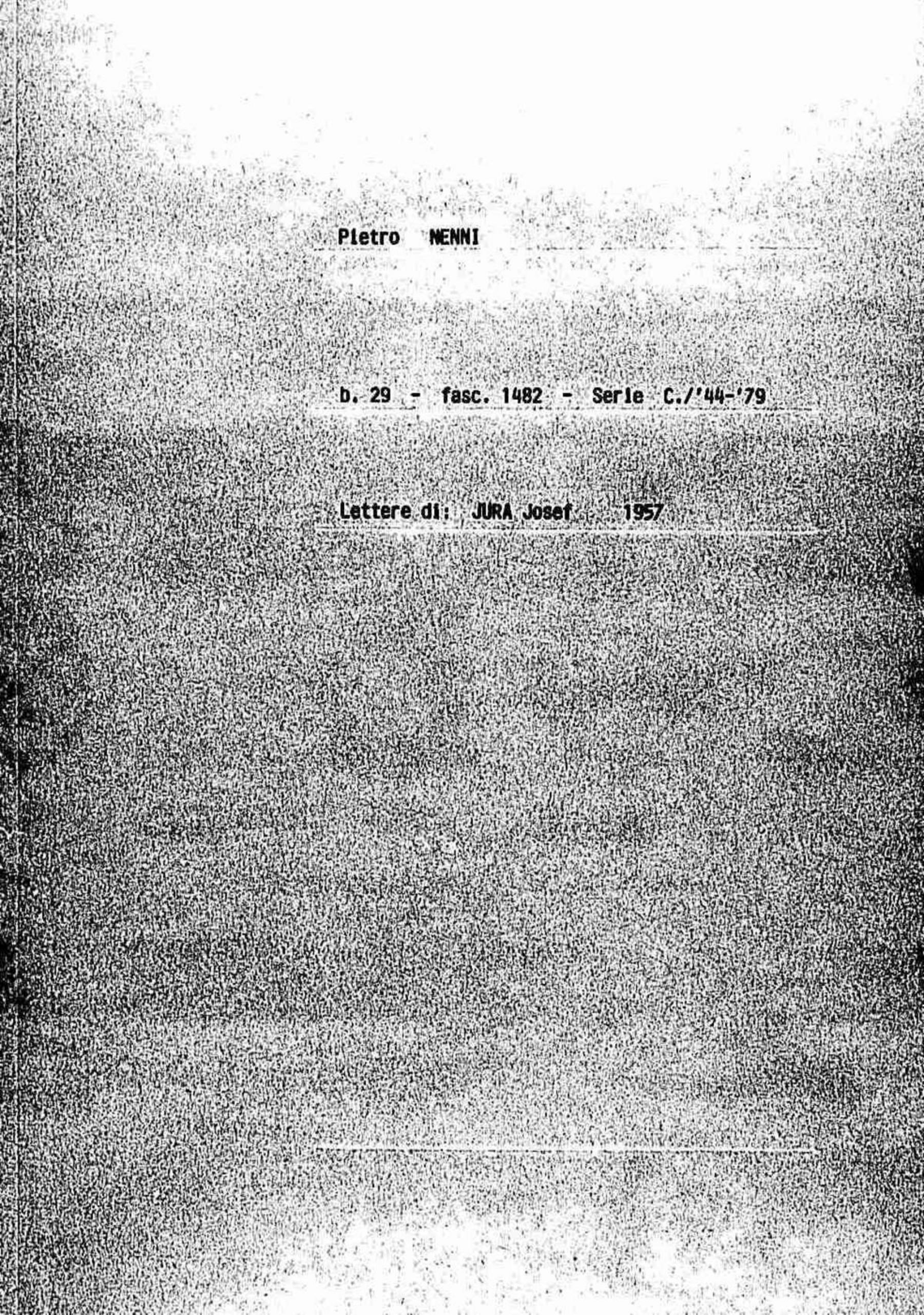 Jura Josef, 1957 nov. 21