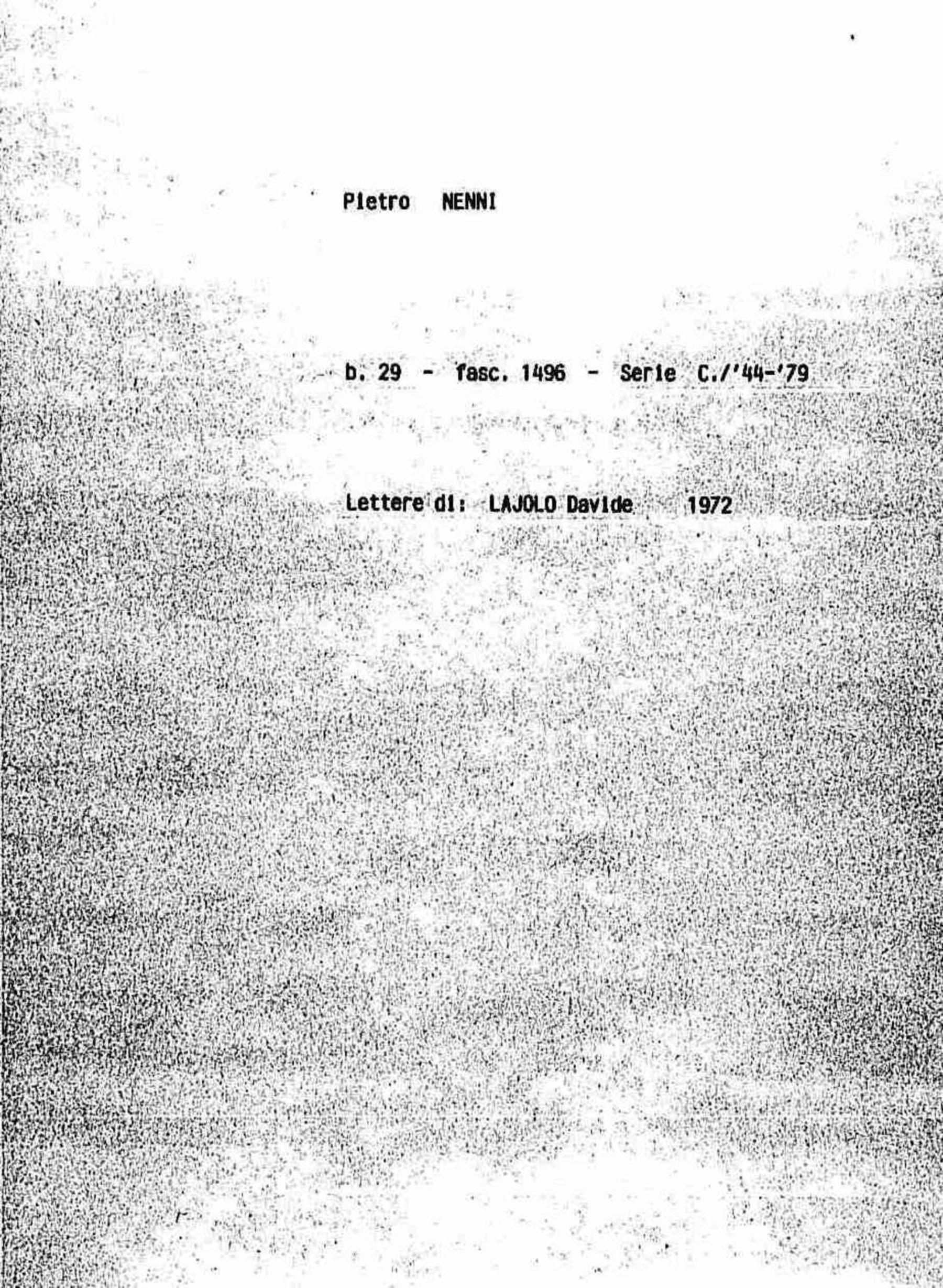 Lajolo Davide, 1972 nov. 3