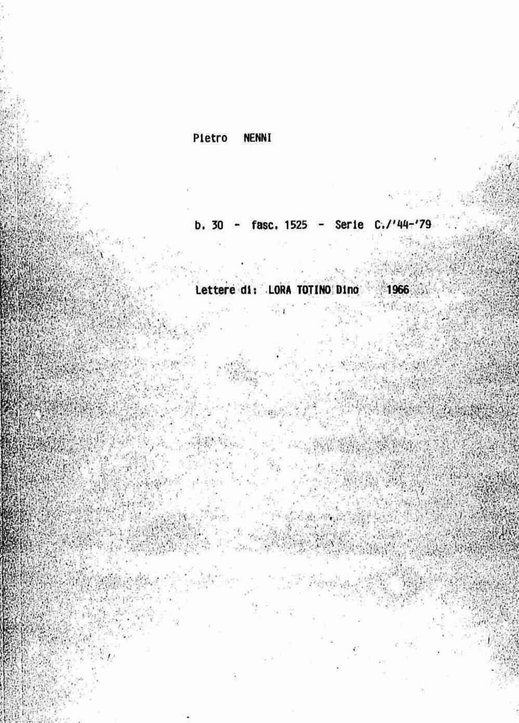 Lara Totino Dino, 1966 gen. 18