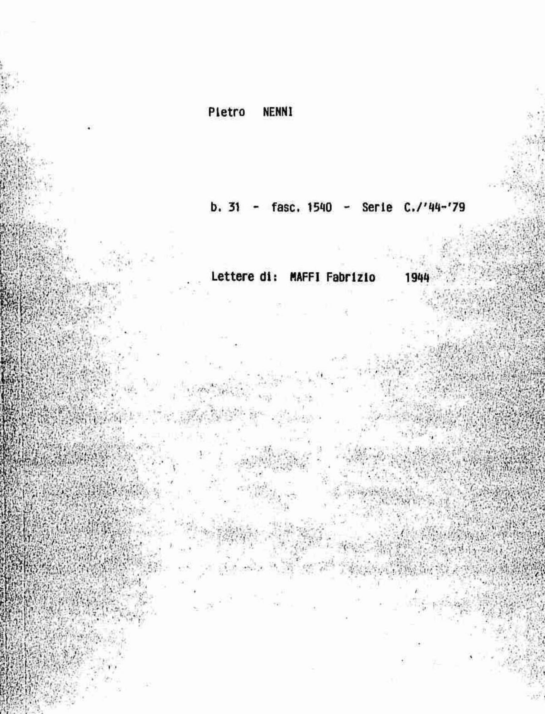 Maffi Fabrizio, 1944 nov. 24