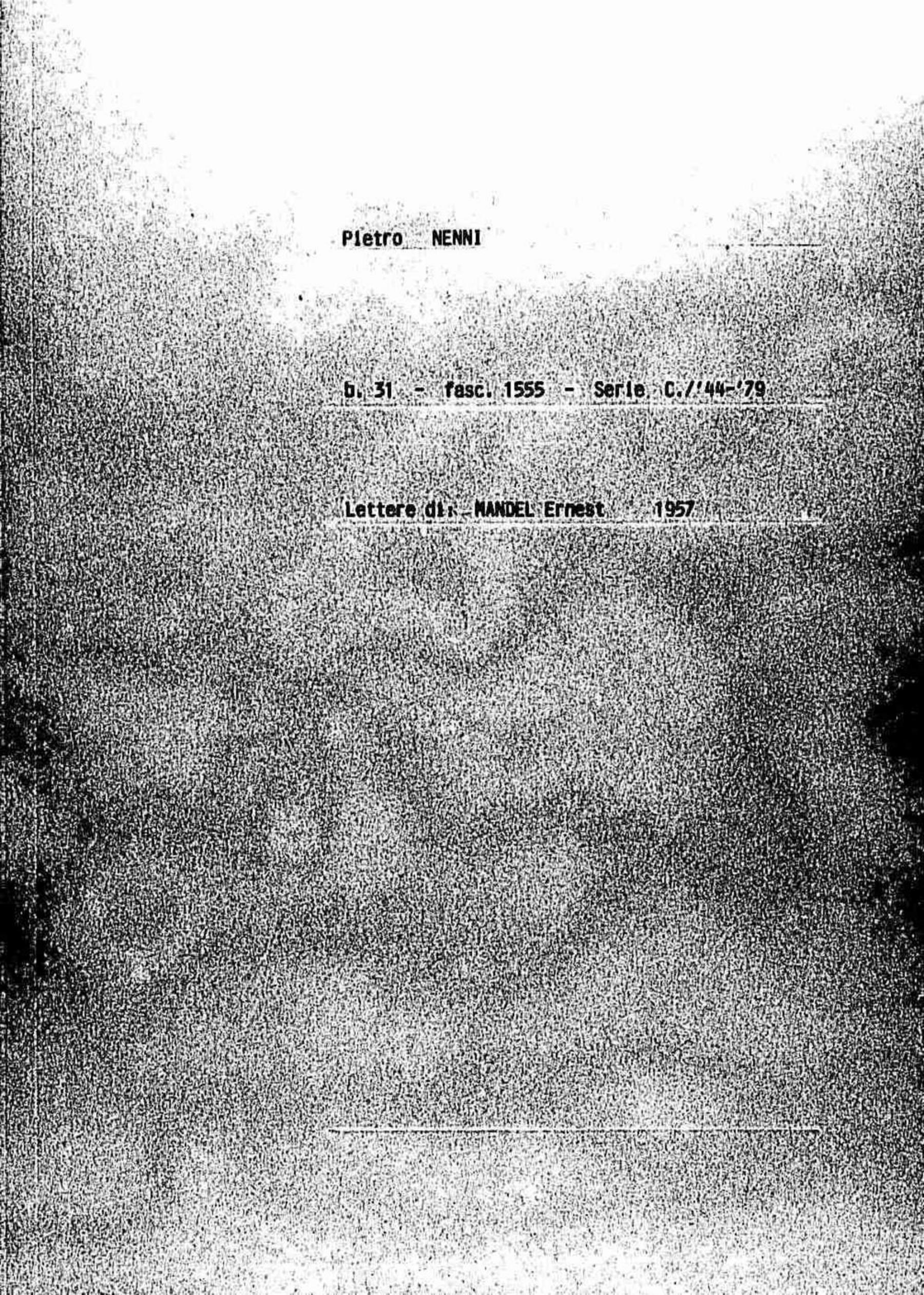 Mandel Ernest, 1957 gen. 12