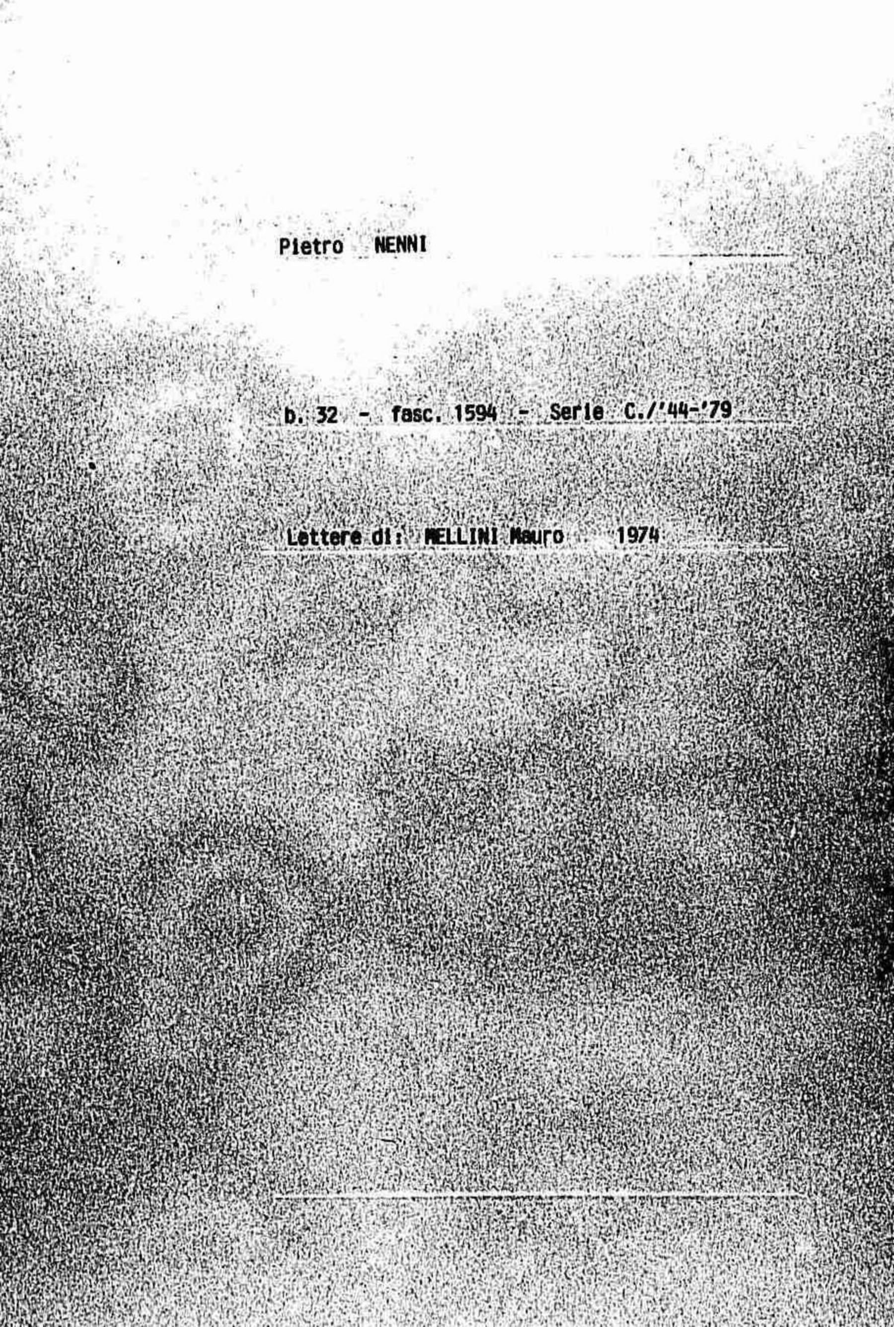 Mellini Mauro, 1974 feb. 7