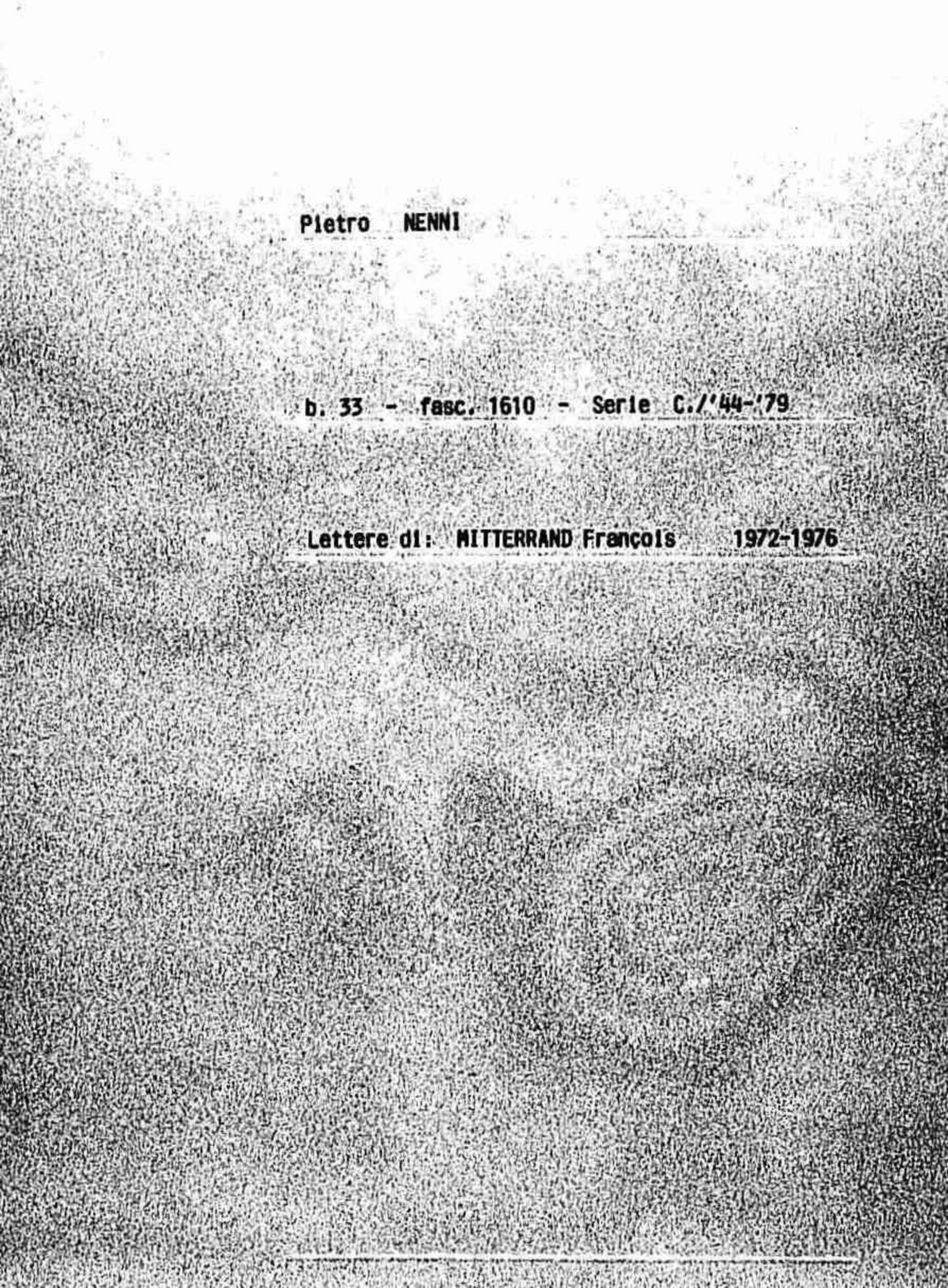 Mitterrand Francois, 1972 ago. 18 - 1976 feb. 2