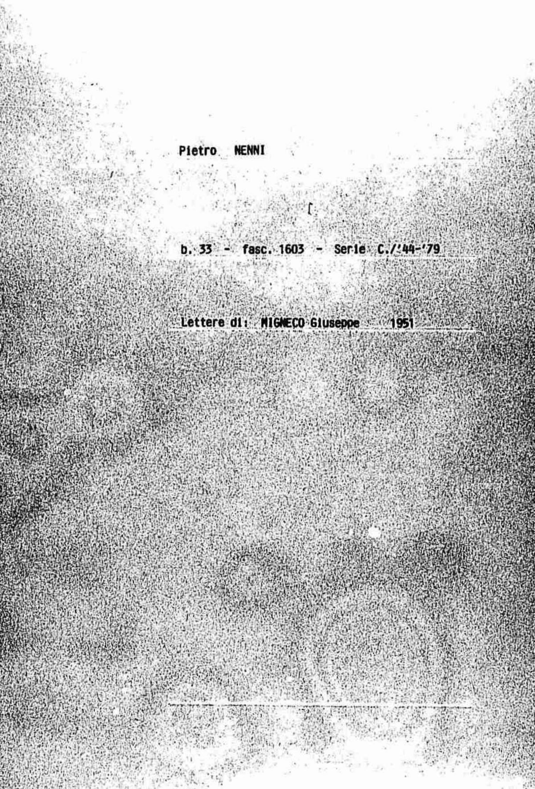 Migneco Giuseppe, 1951 mar. 17