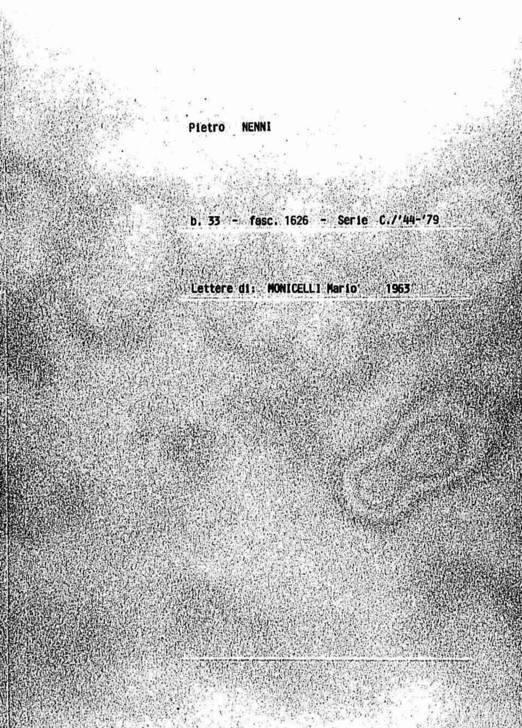 Monicelli Mario, 1963 dic. 7