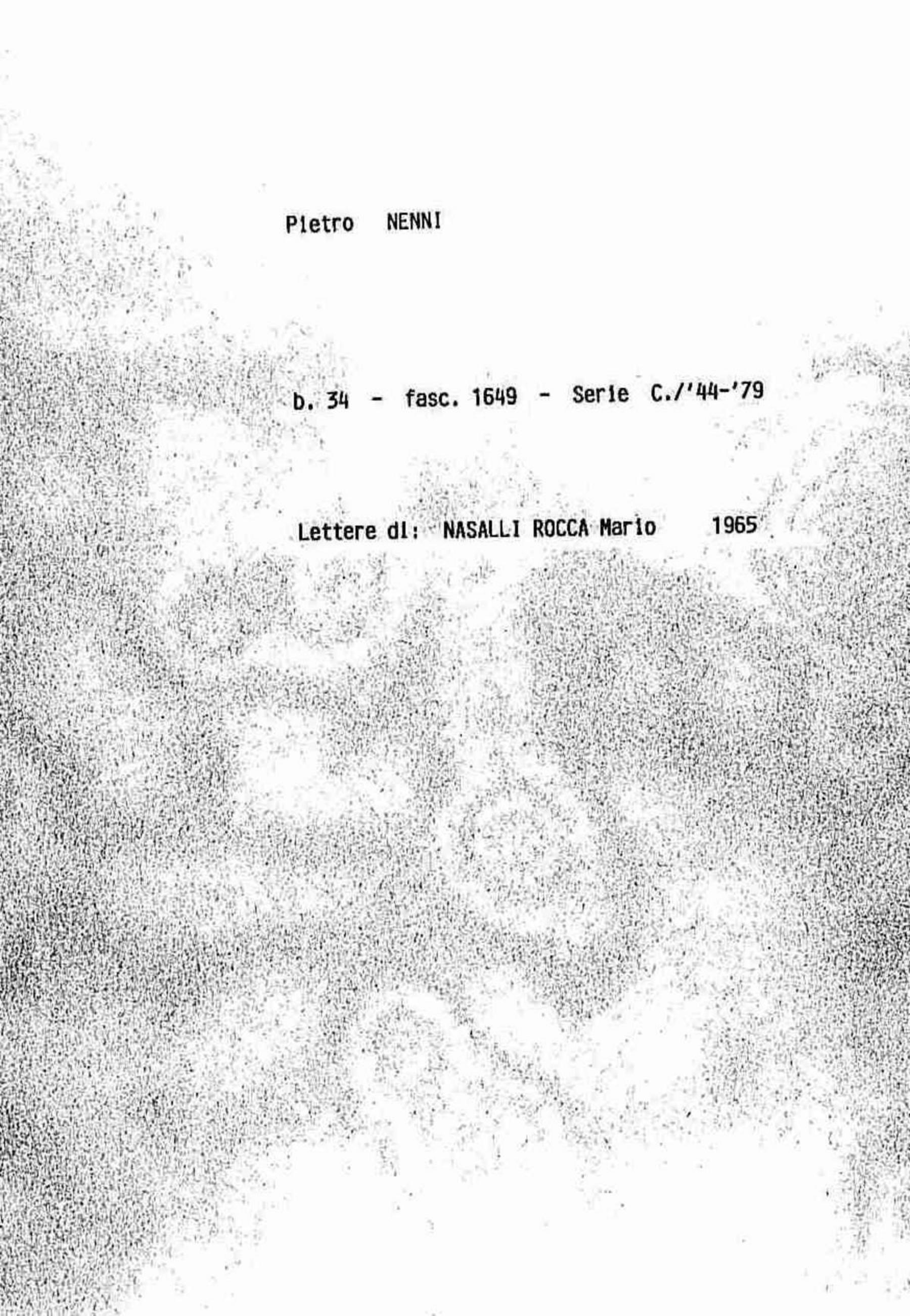 Nasalli Rocca Mario, 1965 apr. 11