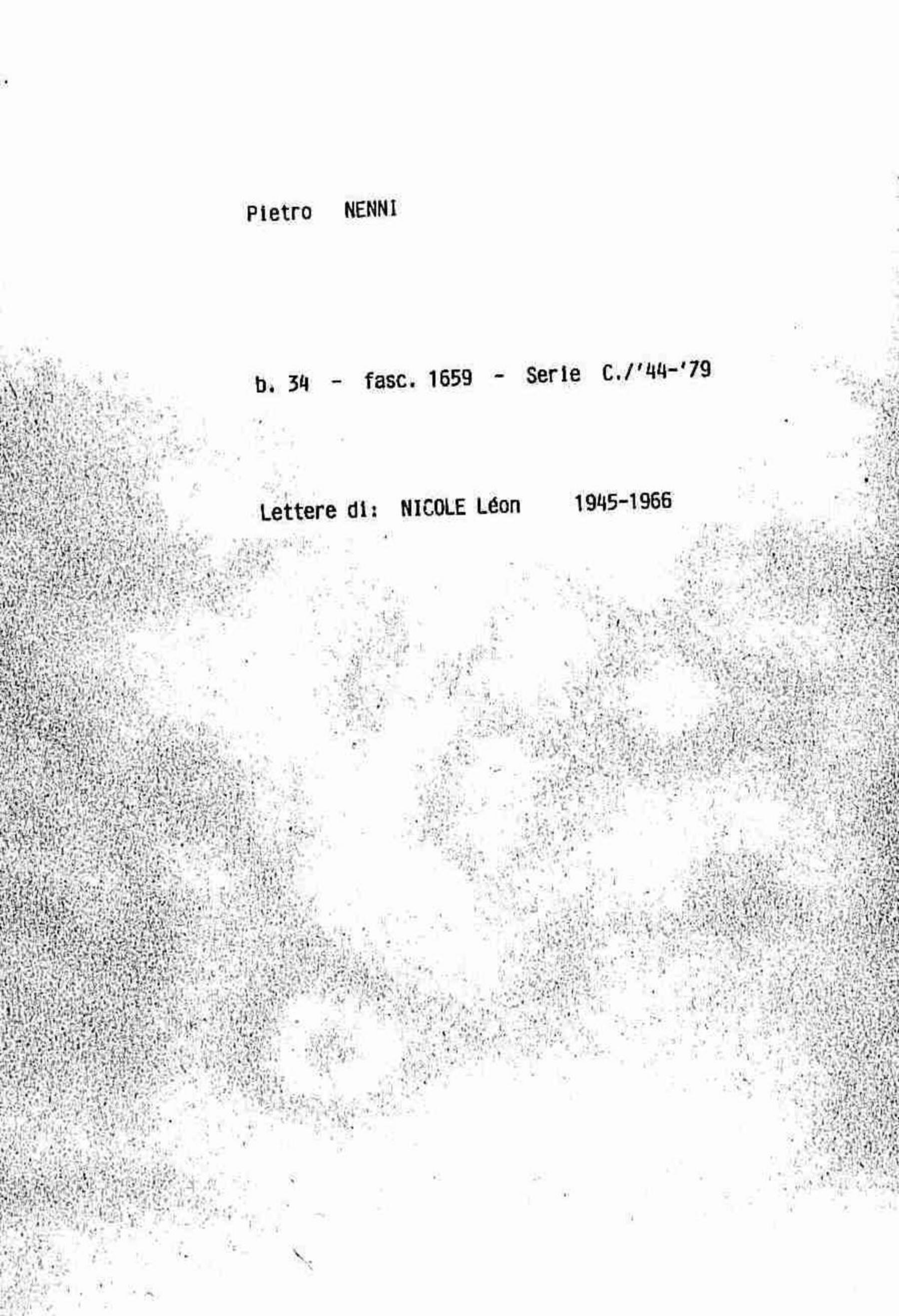 Nicole Léon, 1945 ago. 31 - 1953 giu. 15