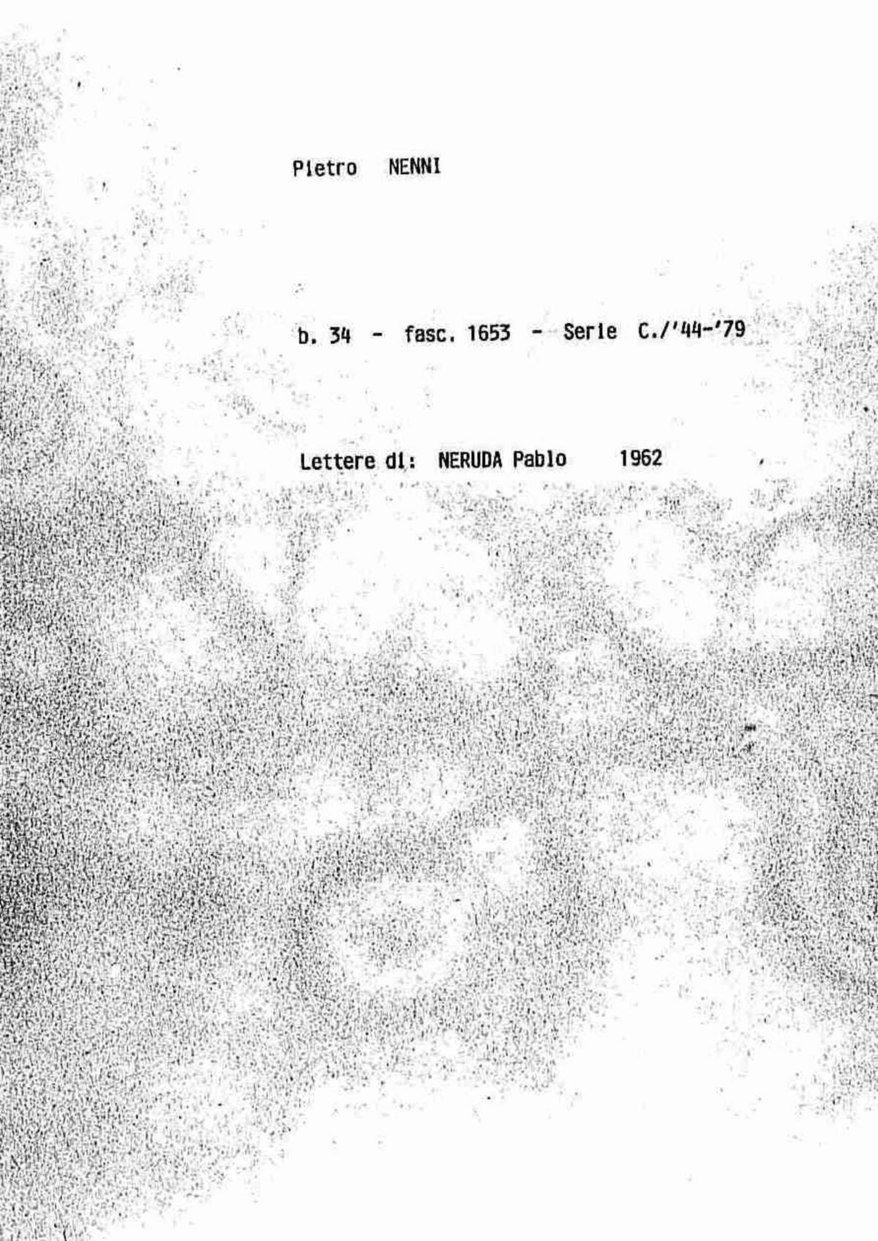 Neruda Pablo, 1962 ago. 26