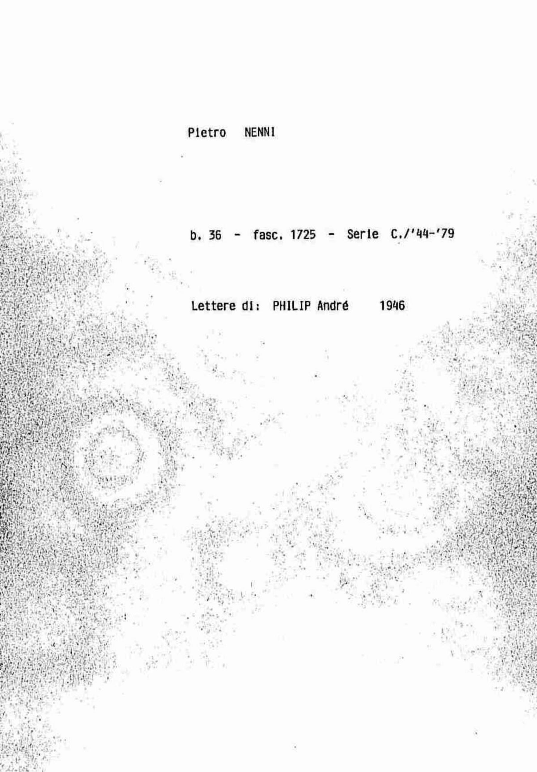 Philip Andre, 1946 apr. 9