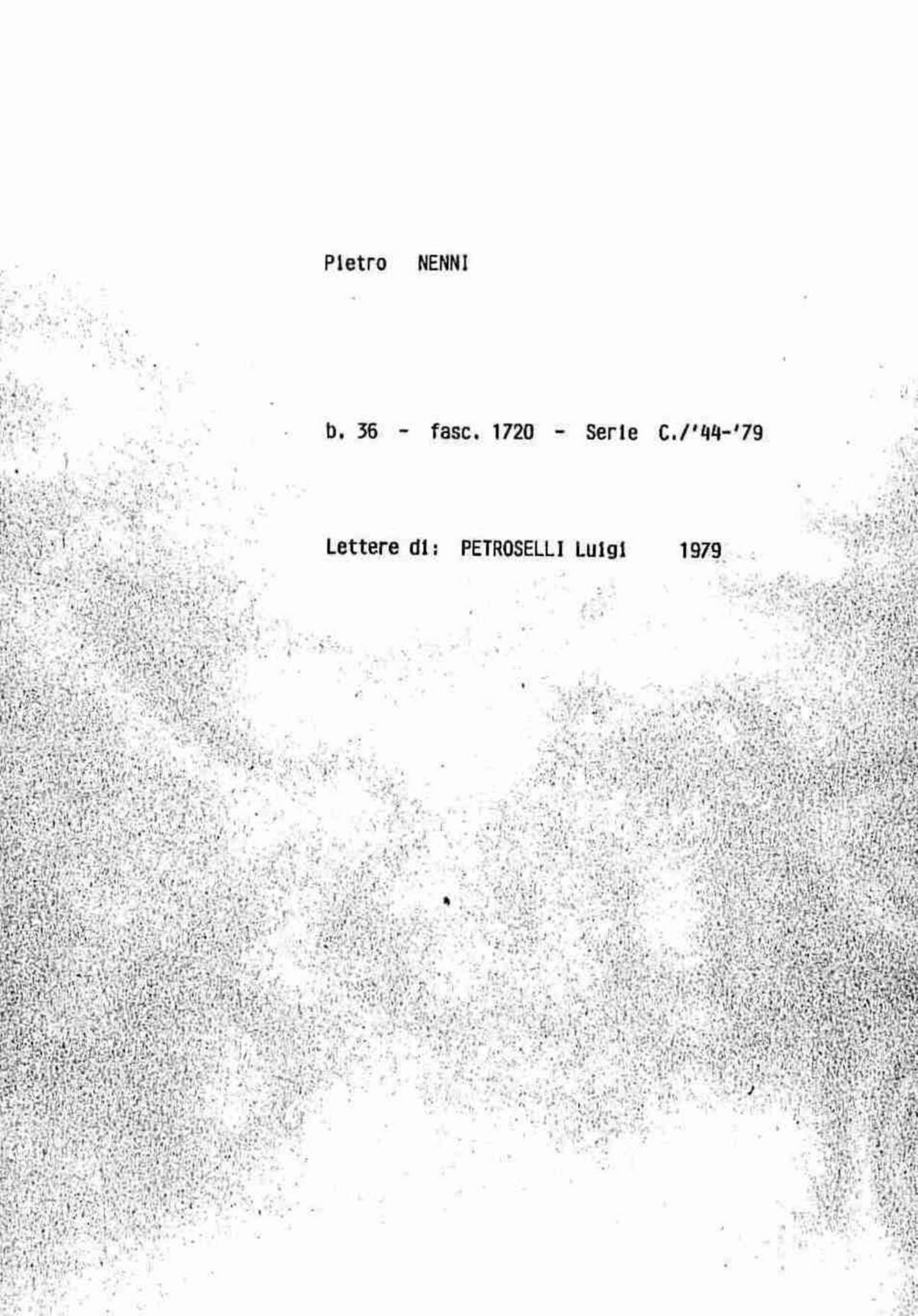Petroselli Luigi, 1979 ott. - 6