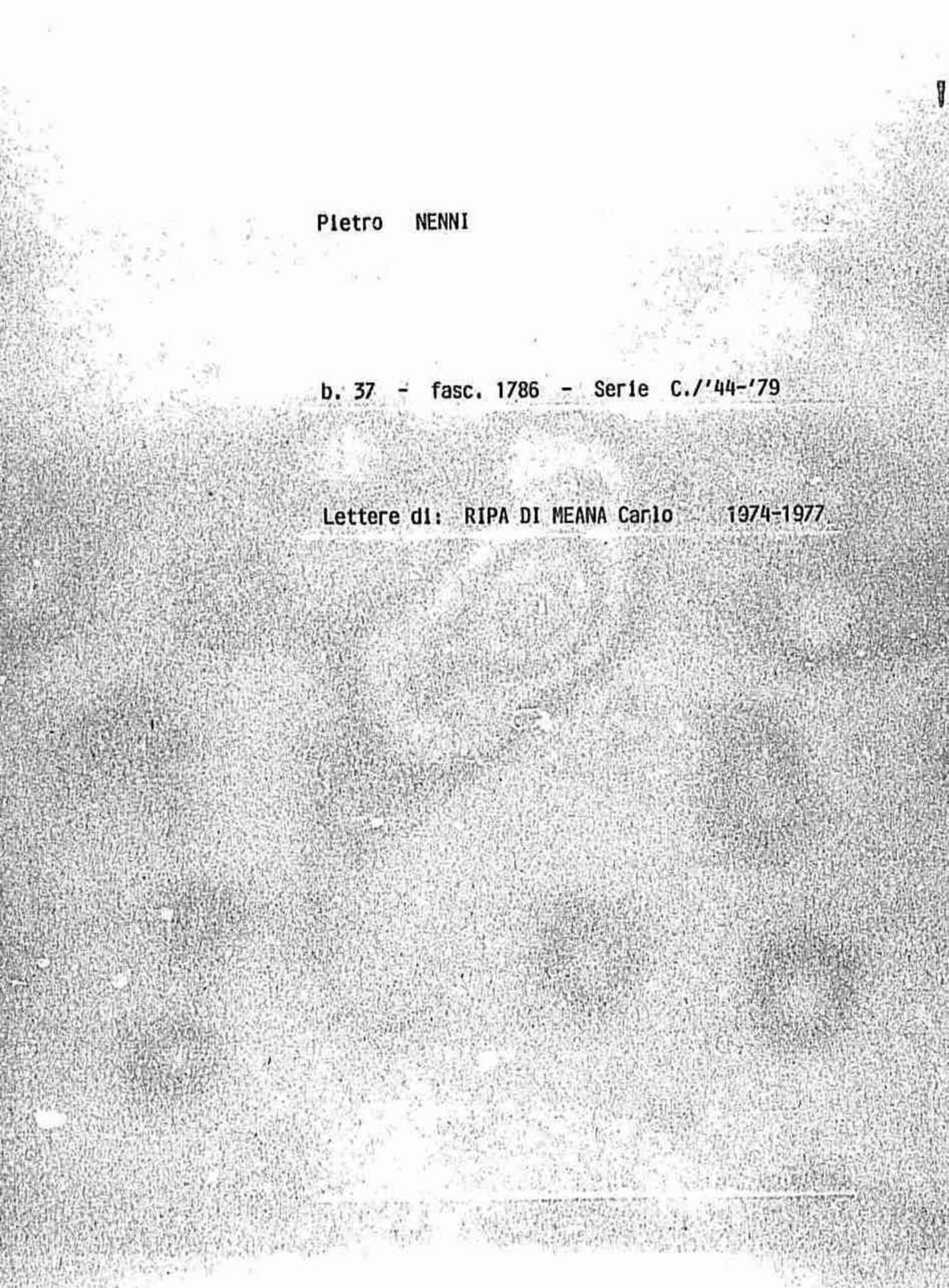 Ripa di Meana Carlo, 1974 ott. 11 - 1977 apr. 26