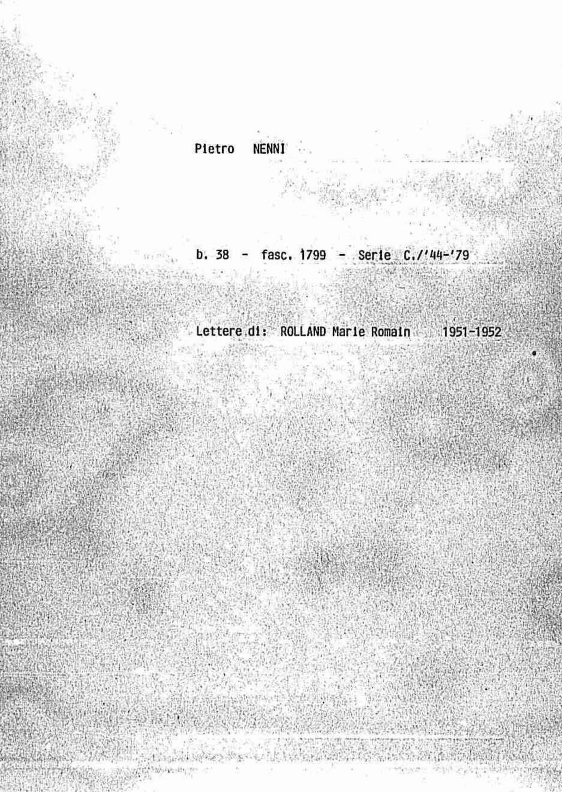 Rolland Marie Romain, 1951 apr. 9 - 1952 apr. 17