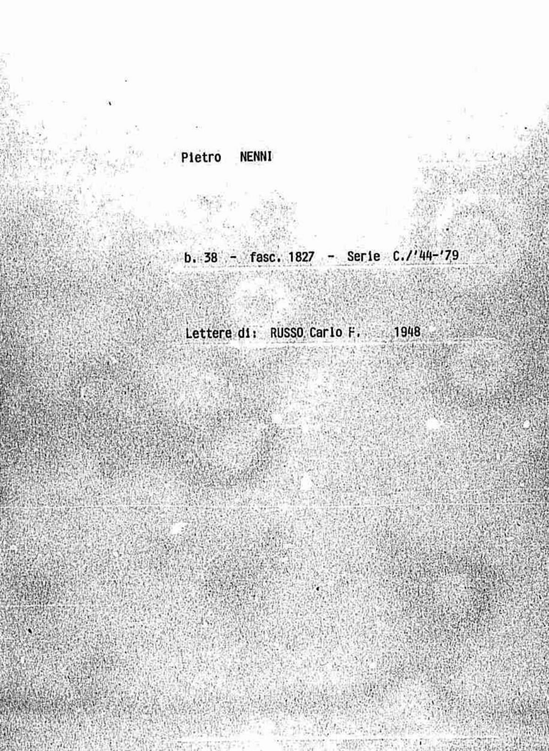 Russo Carlo F., 1948 dic. 16