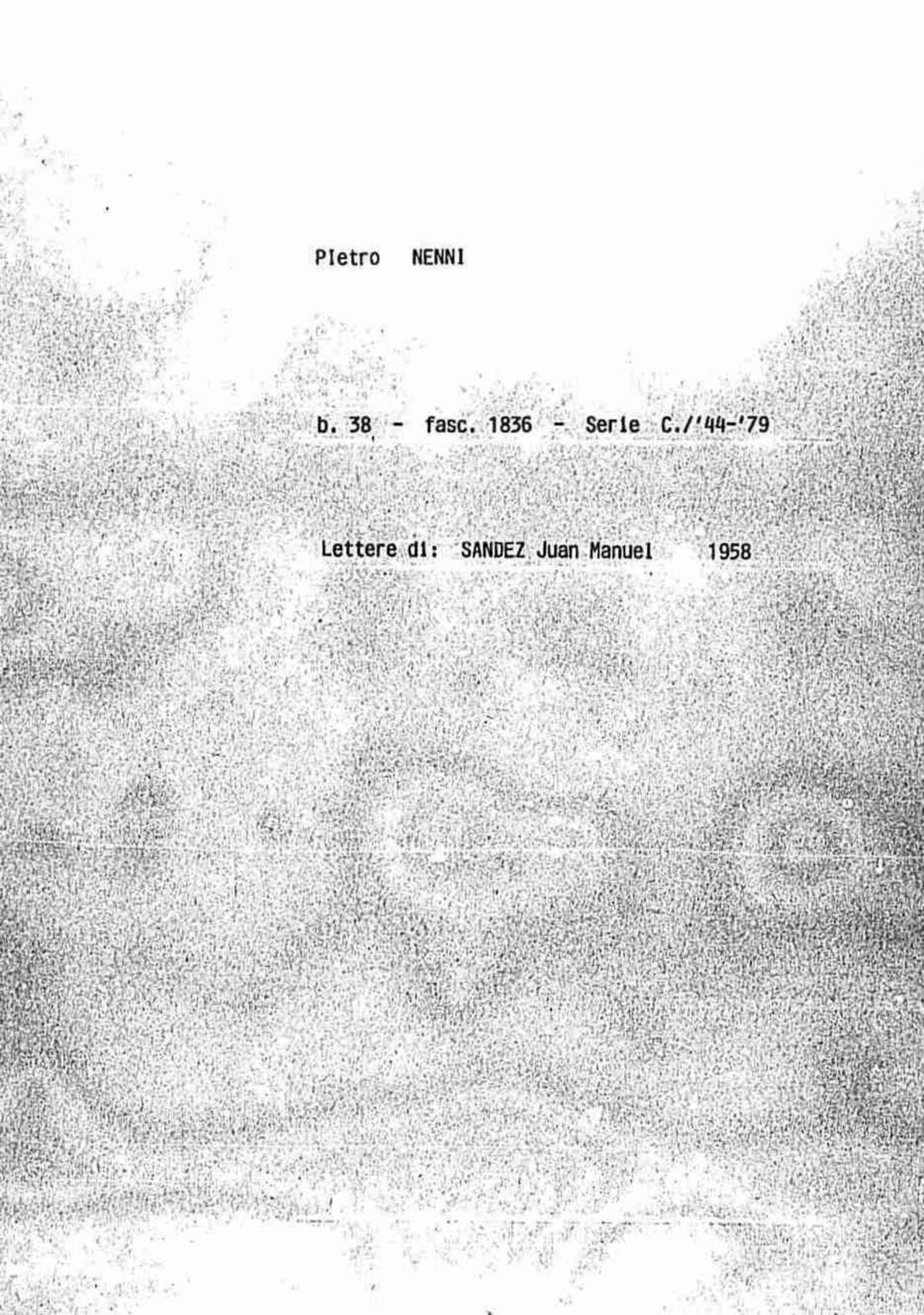 Sandez Juan Manuel, 1958 giu. 10